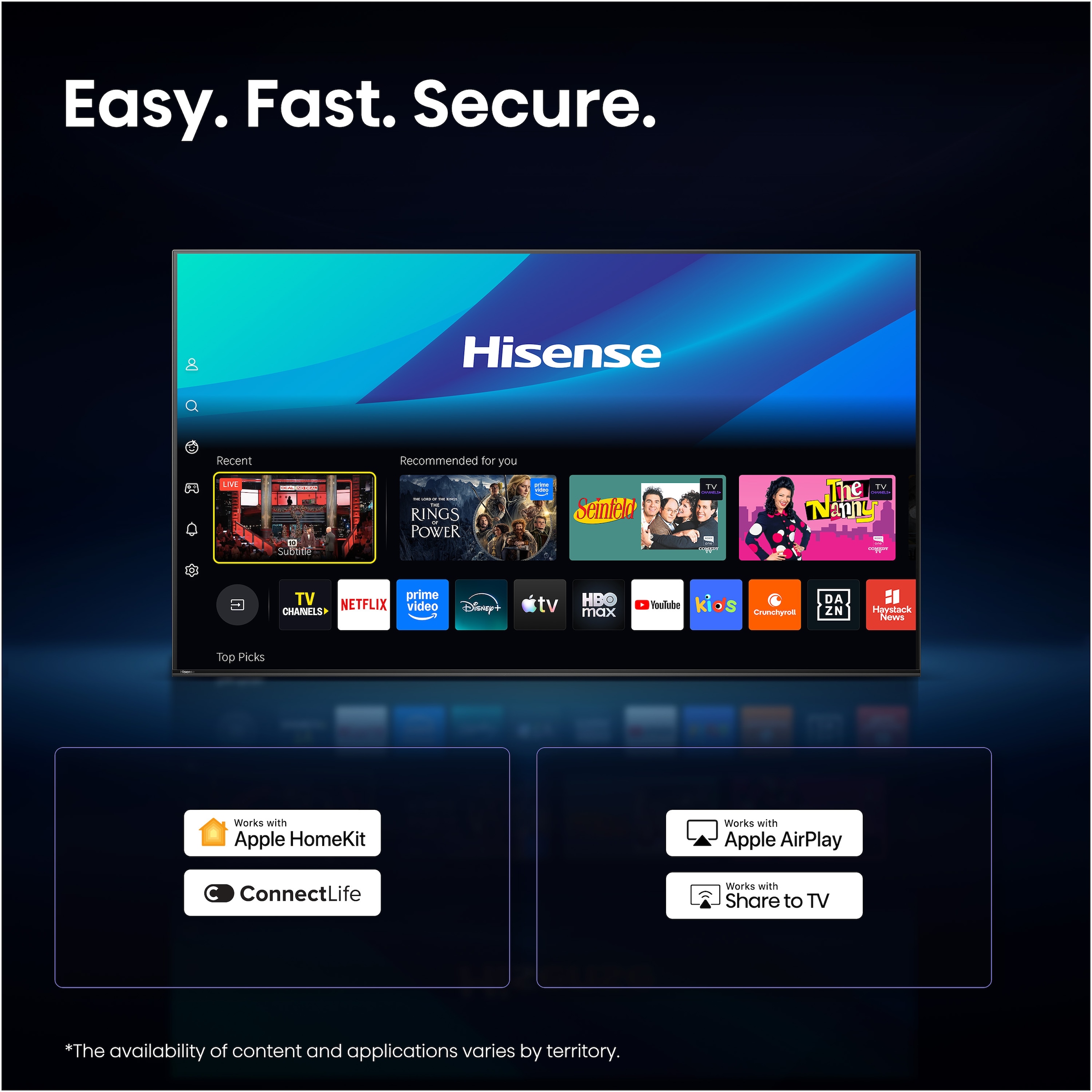 Hisense QLED-Fernseher »40A5DS« 100 cm/40 ″ Full HD Smart-TV