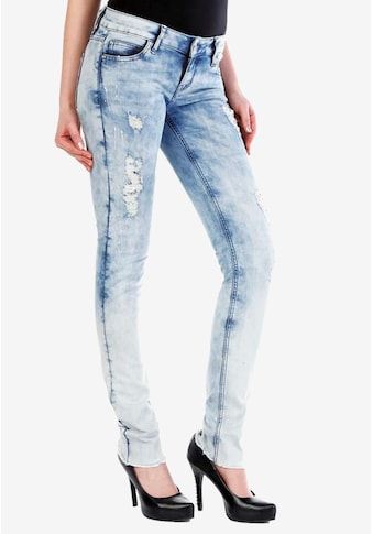 Cipo & Baxx Slim-fit-Jeans, mit coolen Used-Details kaufen