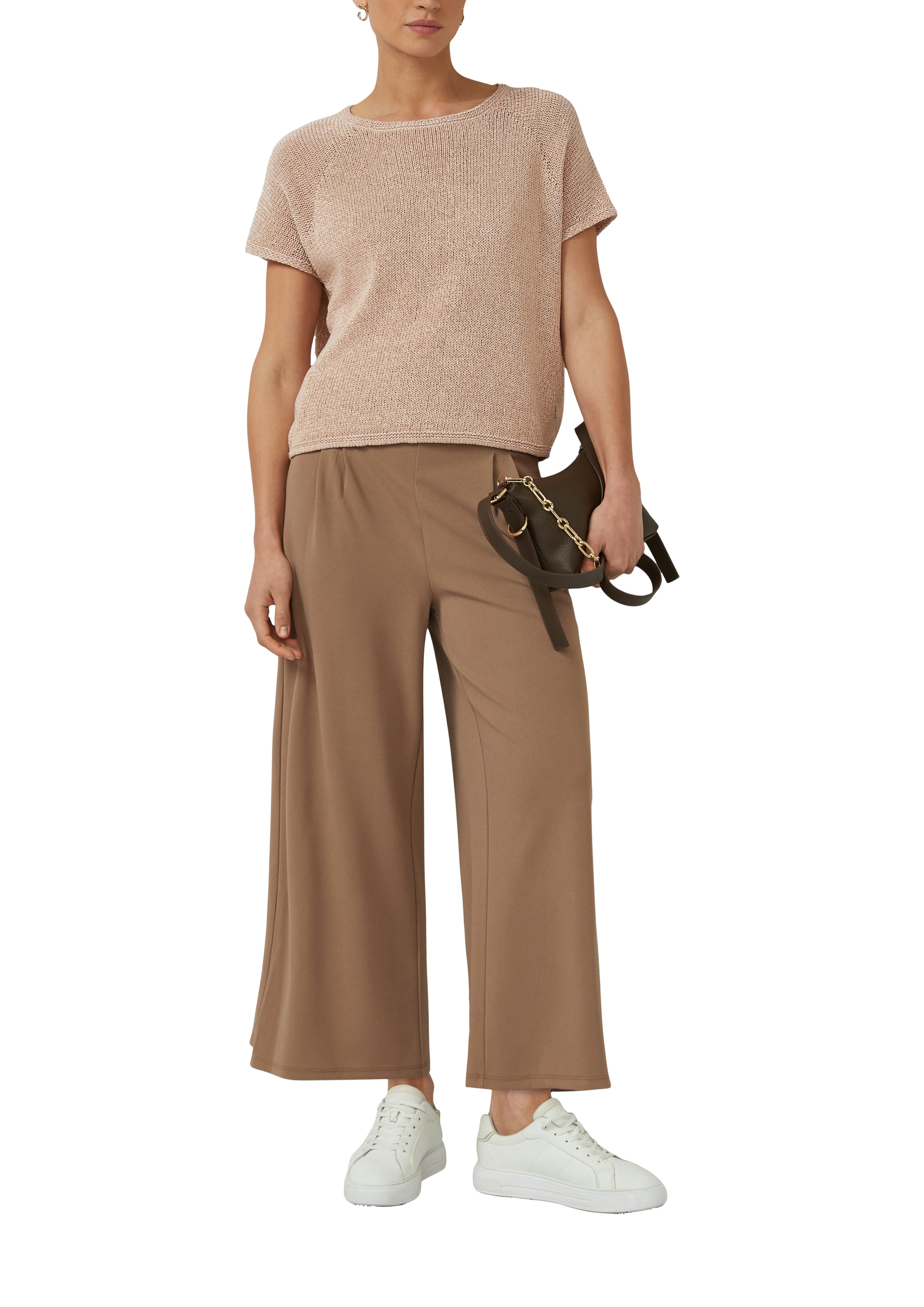 s.Oliver BLACK LABEL Strickpullover Halbarm mit Rundhals