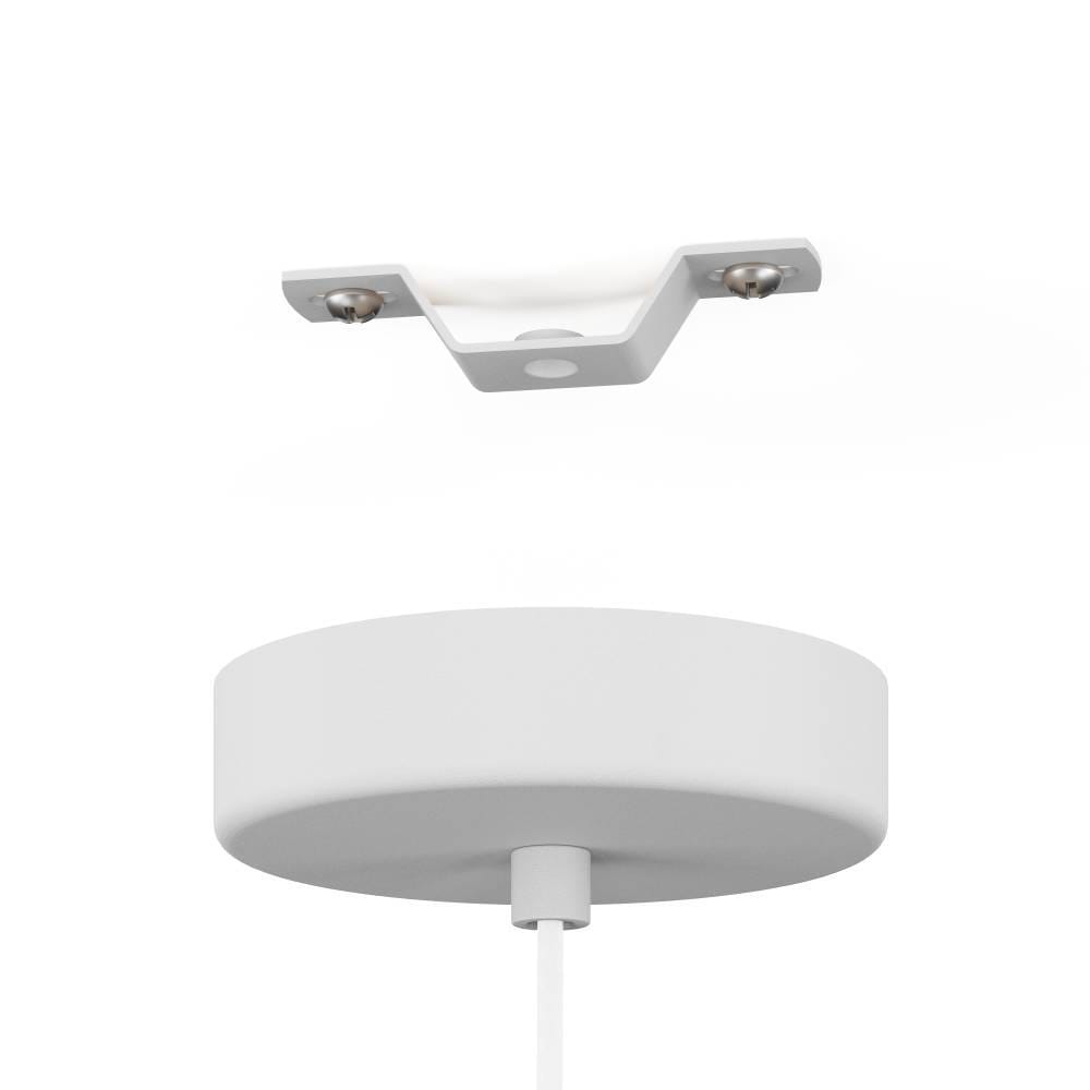 EGLO Hängeleuchte »RAZONI 1 Pendellampe, Stahl und Glas, IP20, E27, Hängelampe, Lampe«, 1 flammig, Leuchtmittel E27 | ohne Leuchtmittel, Hängeleuchte - H110 x Ø32,5 cm - weiß - 1X40W exkl.
