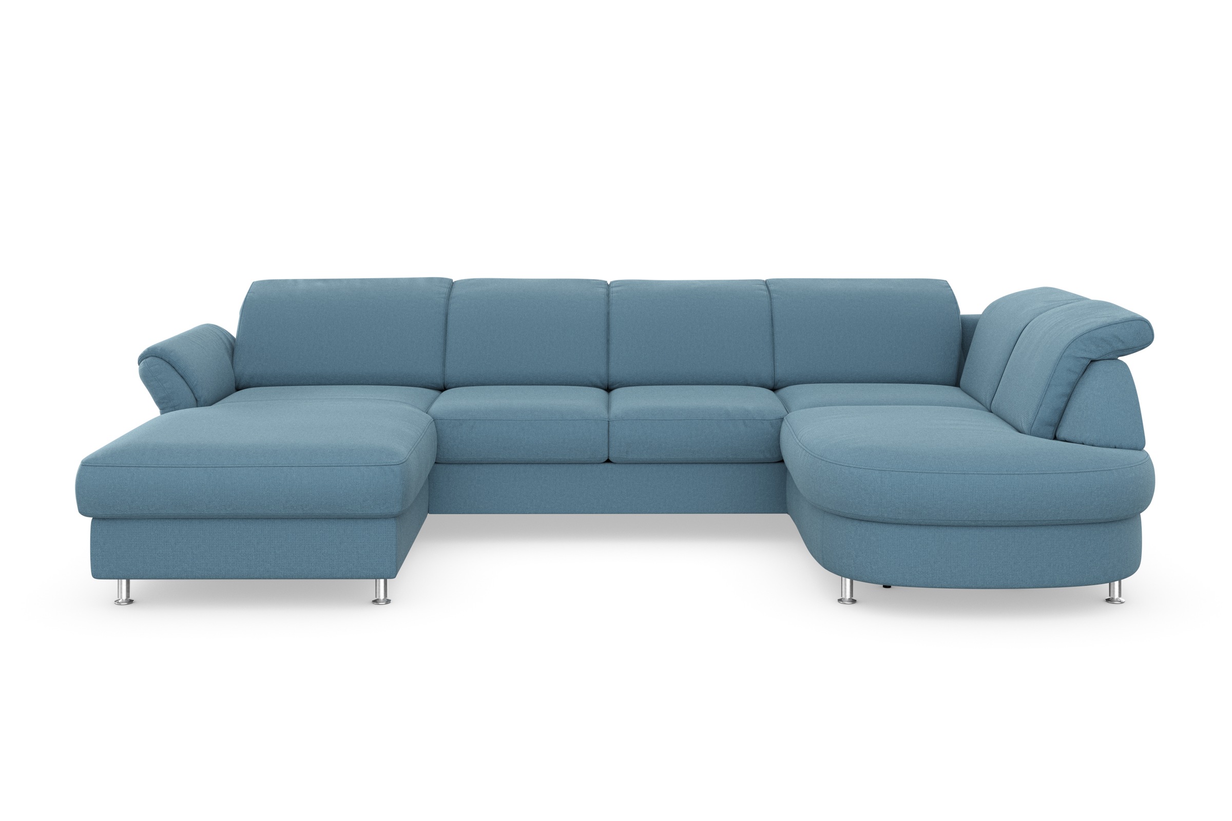 sit&more Wohnlandschaft »Apulia U-Form«, wahlweise Bettfunktion, Bettkasten und Kopf- und Armteilverstellung