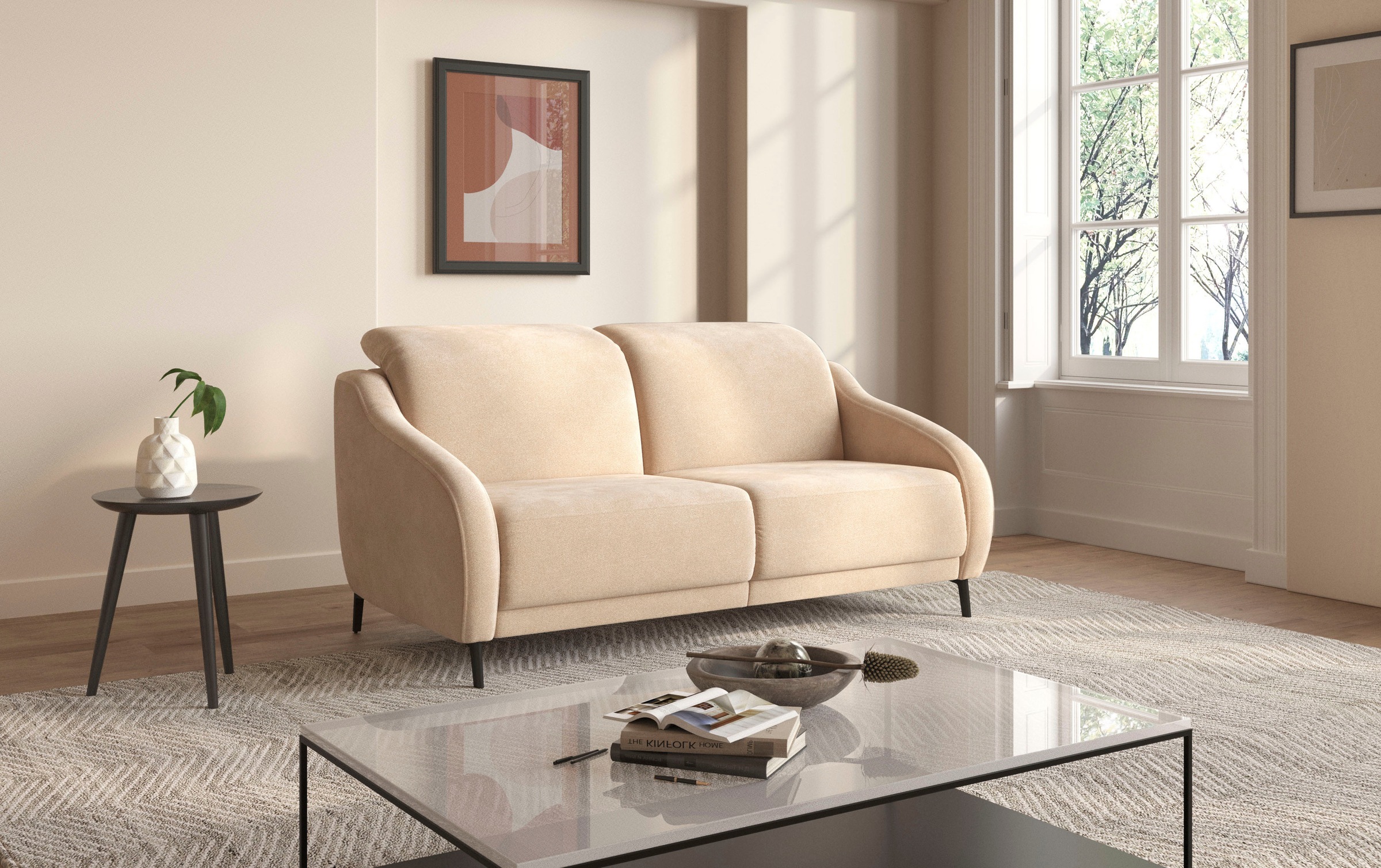 sit&more 2,5-Sitzer »Blues«, wahlweise mit Klapptisch und USB
