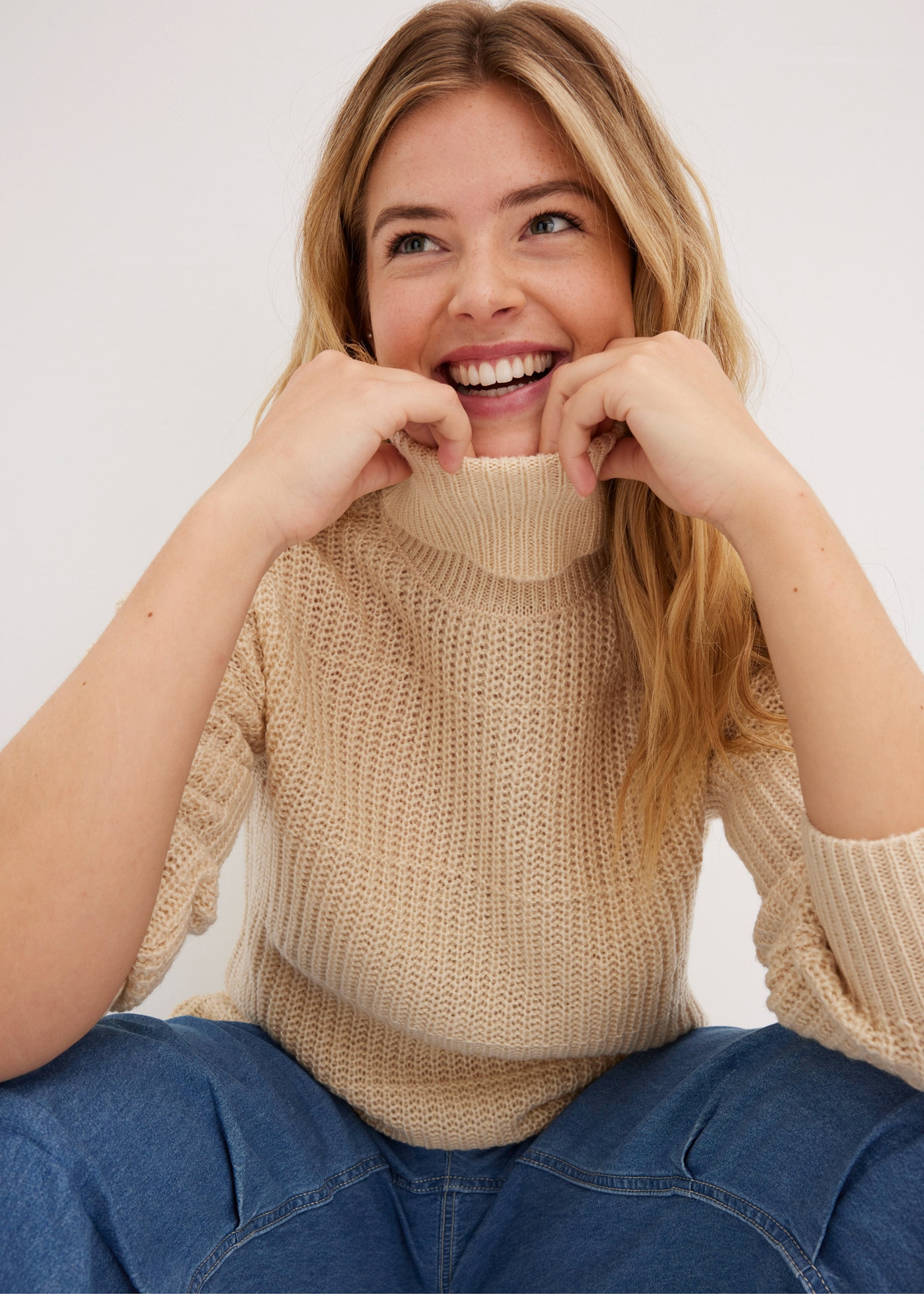 bonprix Rollkragenpullover Strickpullover mit Rollkragen