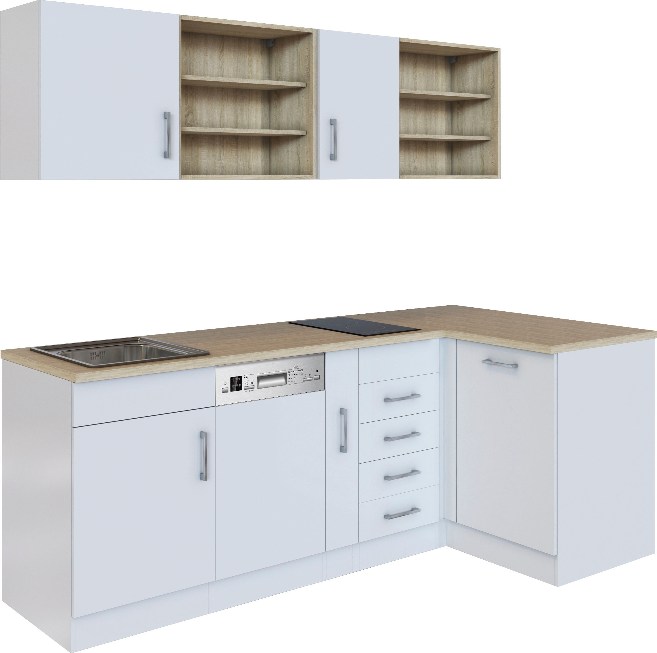 HELD MÖBEL Küche »Mali«, Stellbreite 210/110 cm, mit E-Geräten günstig online kaufen
