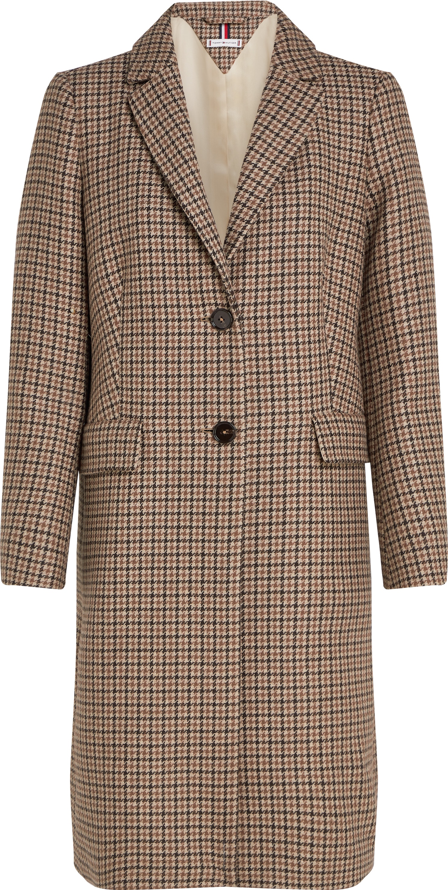 Tommy Hilfiger Kurzmantel »WOOL BLEND CLASSIC CHECK COAT«, im Karodessin