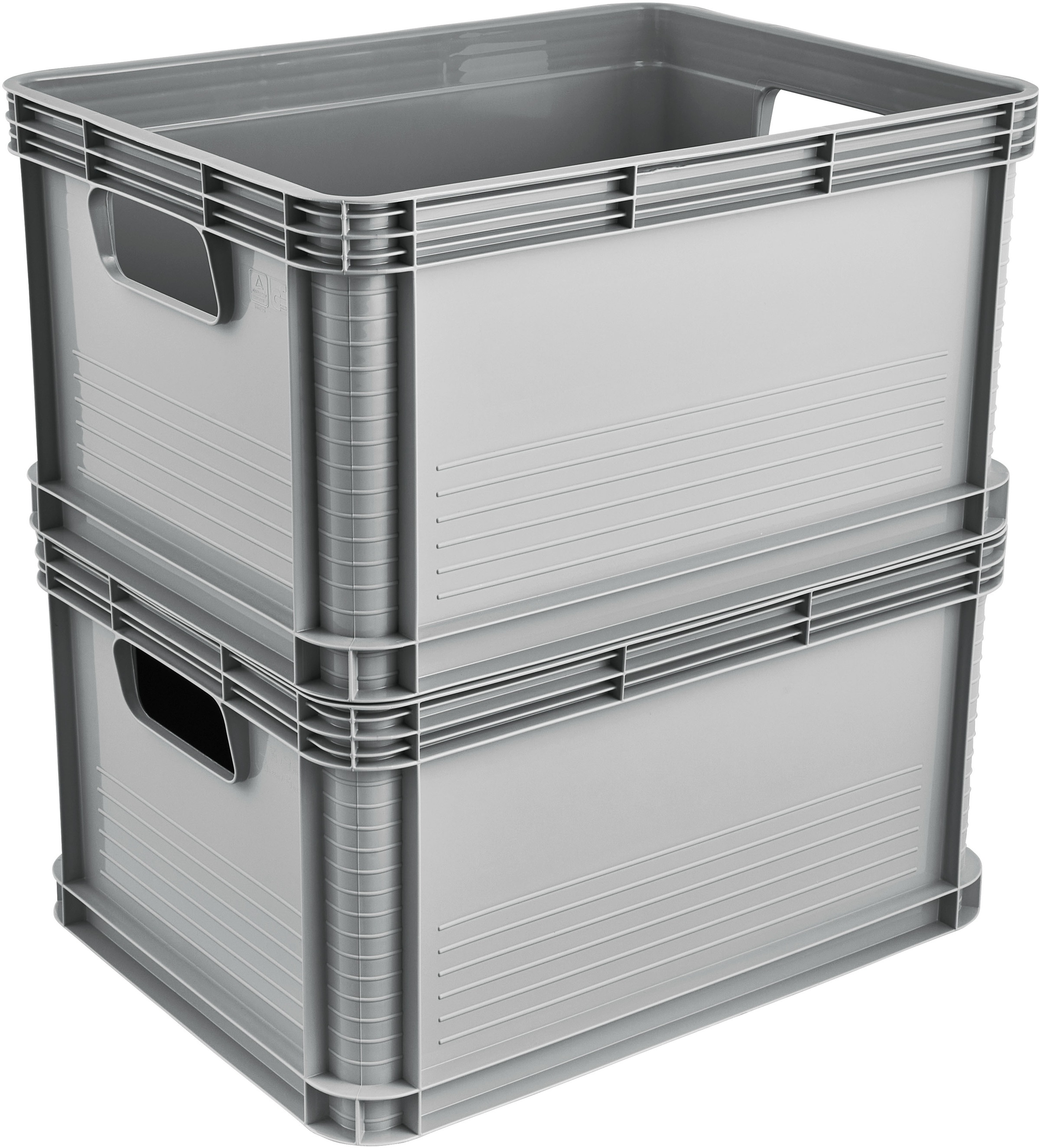 keeeper Transportbehälter »Transportbox robert, 8er Set, 20 L, 40 x 30 x 22 cm« 30 cm breit 22 cm hoch 40 cm lang Set, 8 Stk. tlg. säure- und laugenbeständig, 30 kg Tragkraft