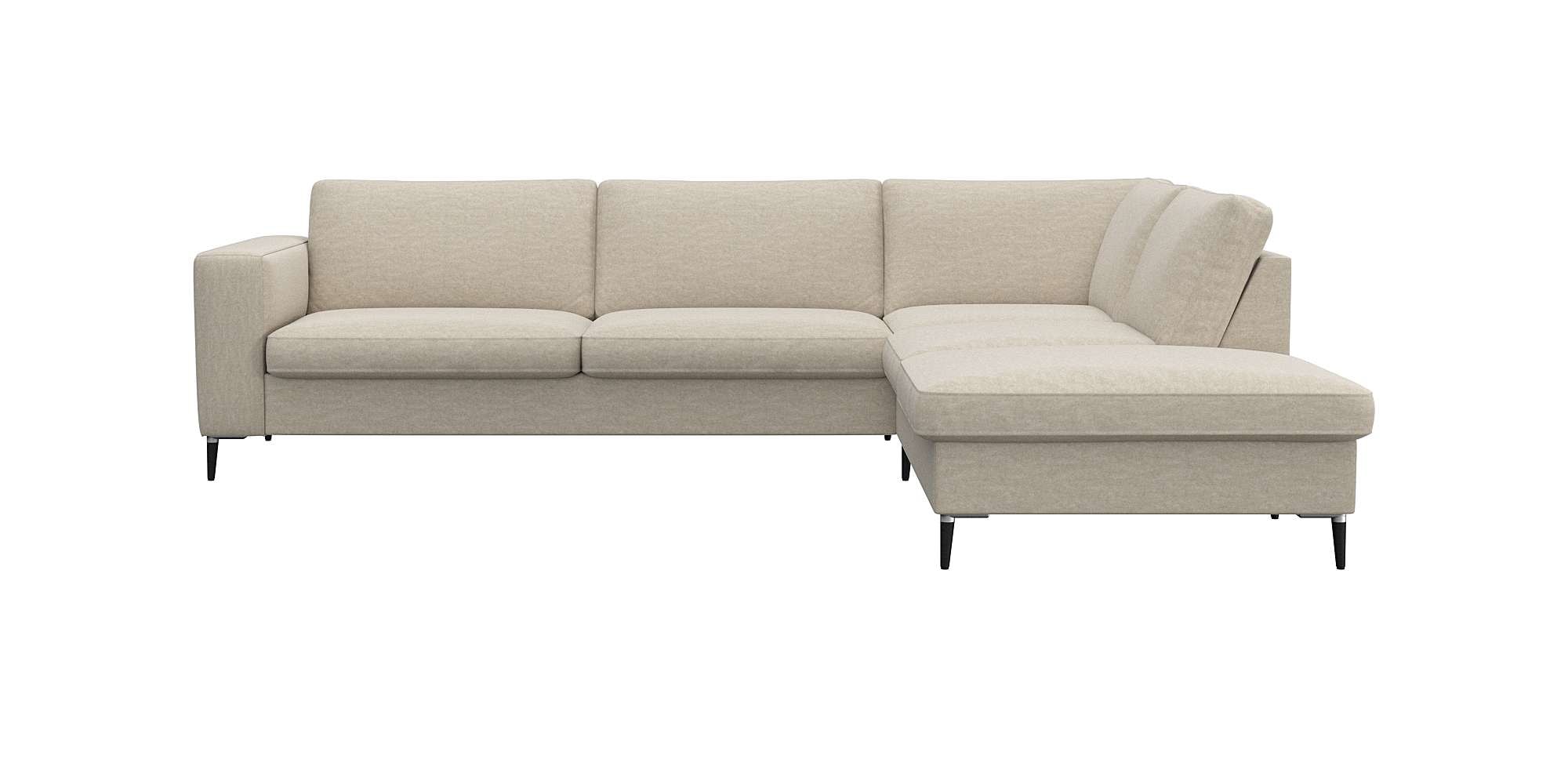 FLEXLUX Ecksofa »Fiore, super Sitzkomfort durch Kaltschaum im Sitz, L-Form« günstig online kaufen