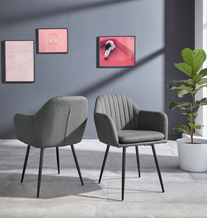 Homexperts Esszimmerstuhl »Kaja«, (Set), 2 St., Kunstleder, Sitzschale mit  Sitzkissen in Kunstleder online bestellen | Stühle