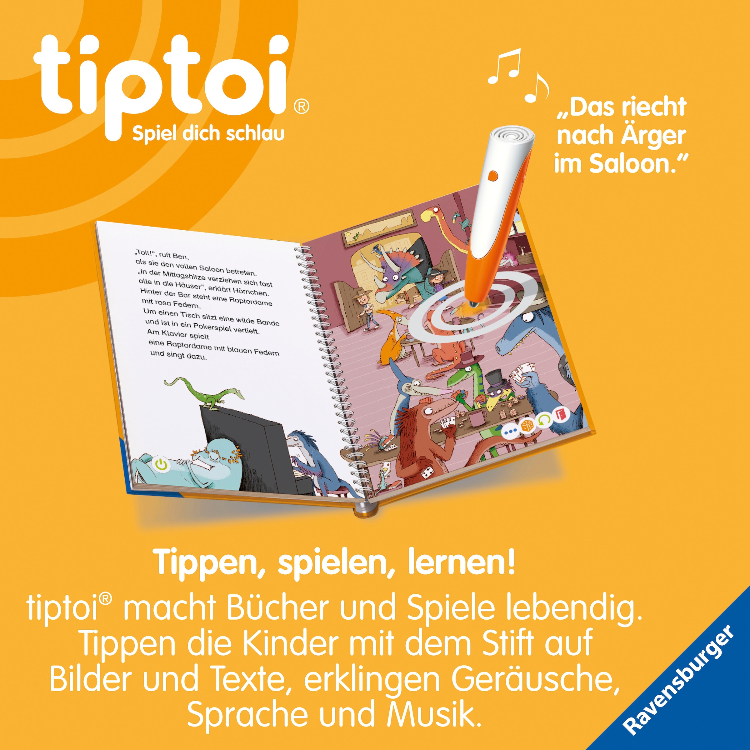 Ravensburger Buch »tiptoi® Lese-Lausch-Abenteuer Dino-Stadt«, Made in Europe