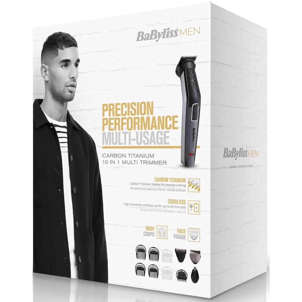 BaByliss Multifunktionstrimmer »MT727E MEN«, 10 Aufsätze