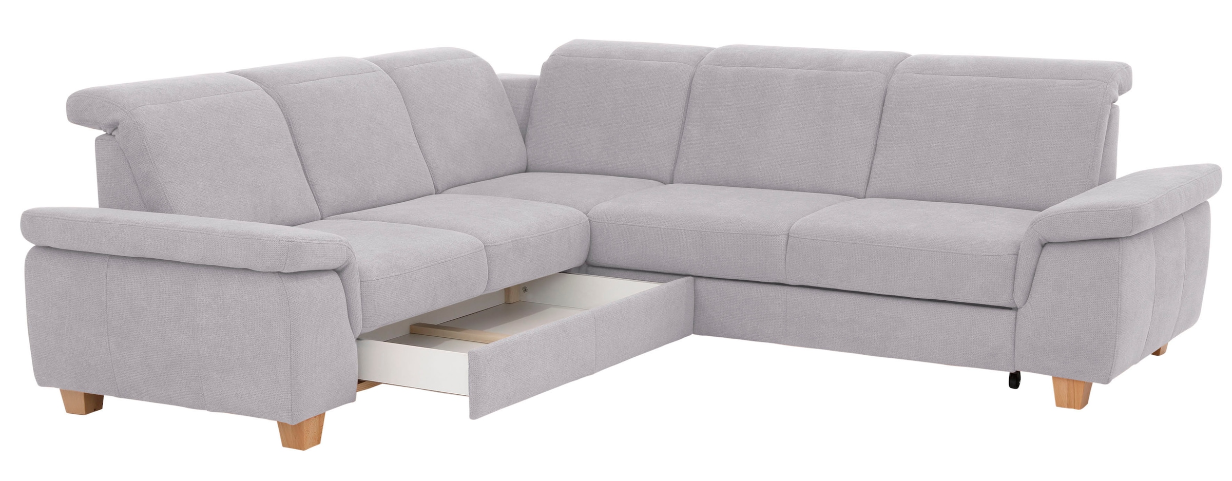 Home affaire Ecksofa »Dalia L-Form«, mit Federkernpolsterung, wahlweise mit Bettfunktion, Bettkasten