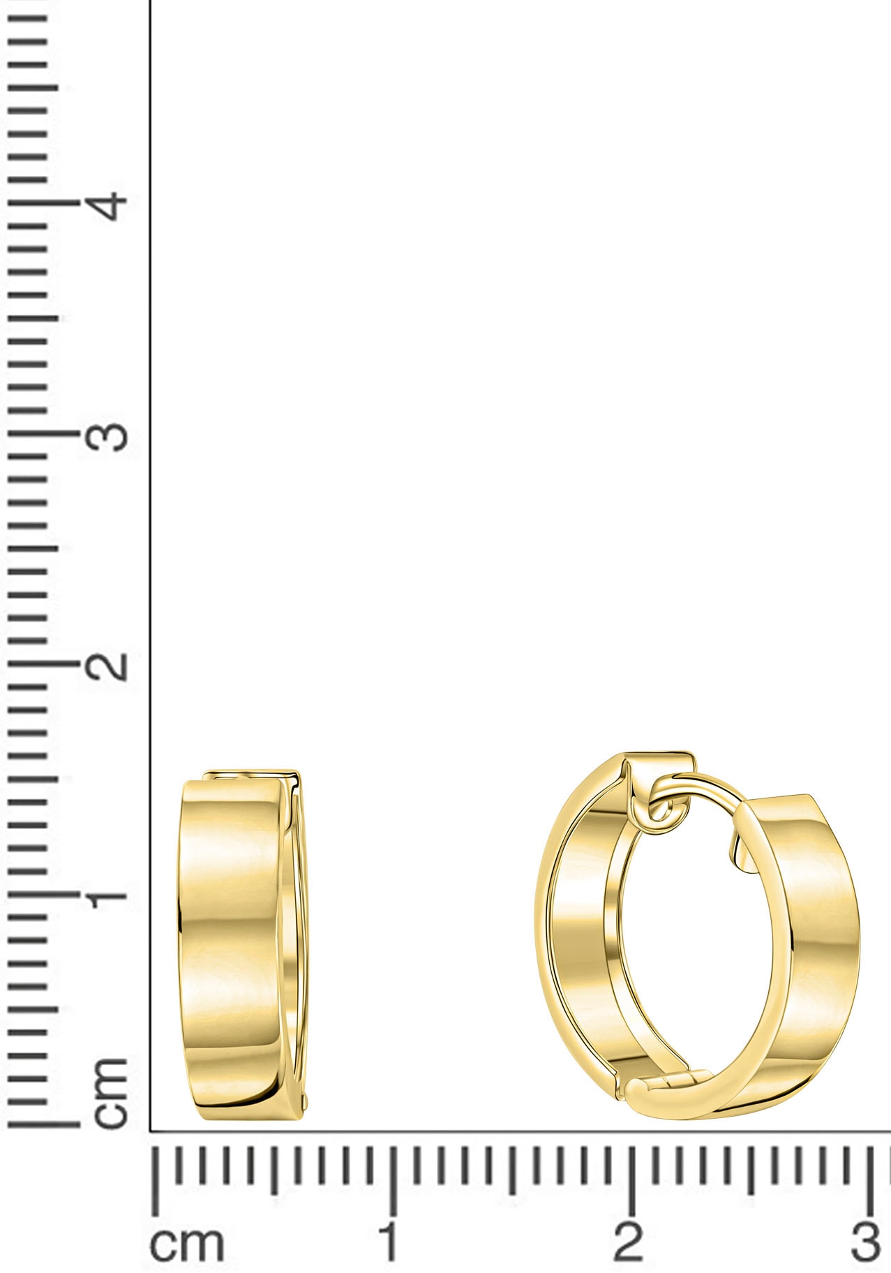 Firetti Paar Creolen »Schmuck Geschenk Gold 333«