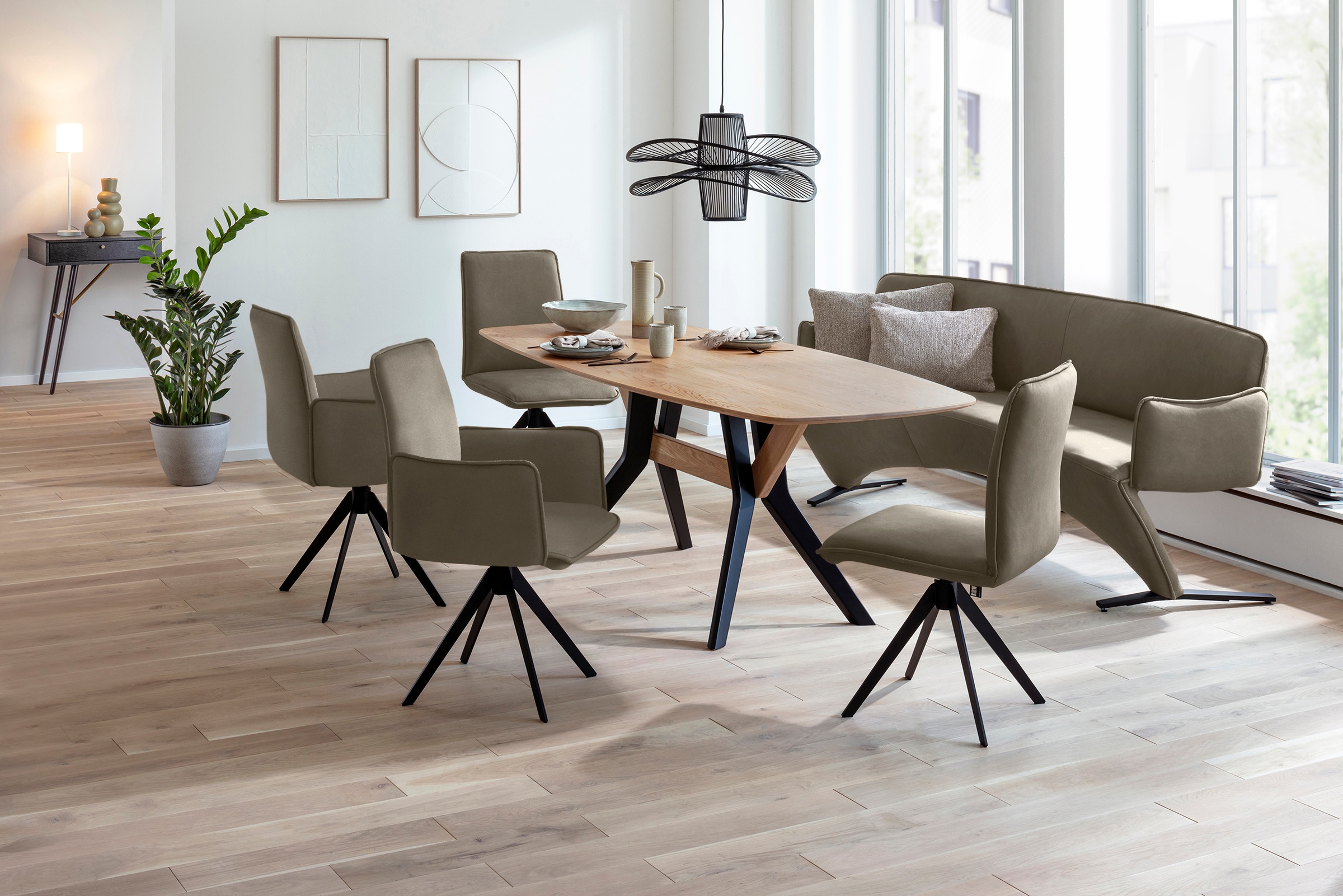 K+W Komfort & Wohnen Drehstuhl () Blitzdrehkreuz und Rückholfunktion, dekor günstig online kaufen