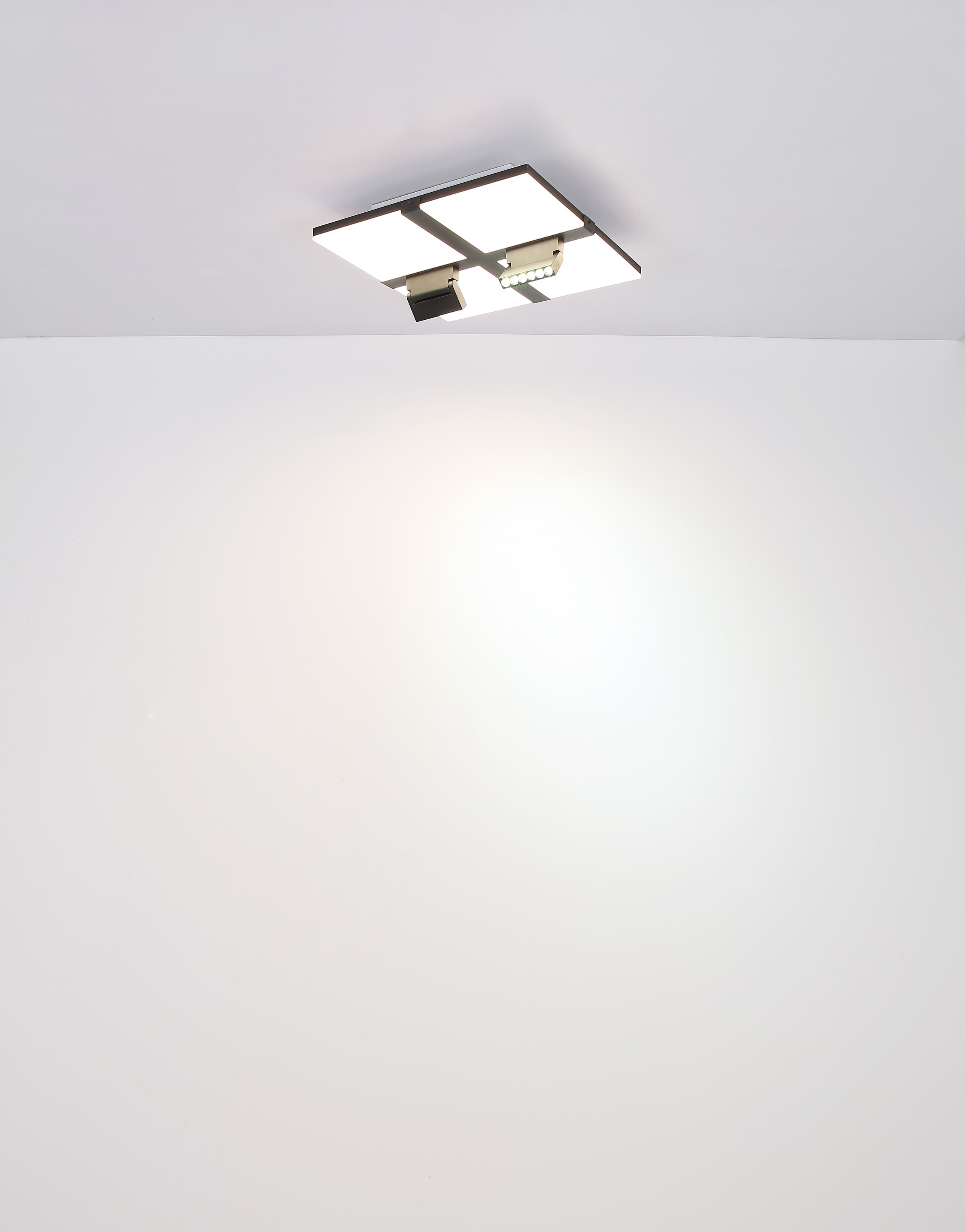GLOBO LIGHTING LED Deckenleuchte »VILLSI« LED-Modul 1 Stk. Deckenlampe/rund/Wohnzimmer/Schlafzimmer/elegant