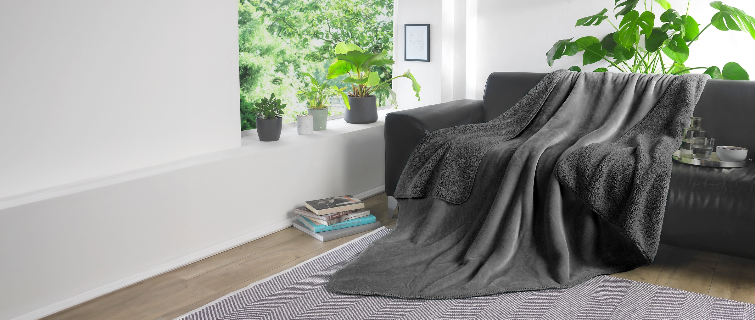 KiNZLER Wohndecke »Demi Flausch«, mit Wendefunktion günstig online kaufen