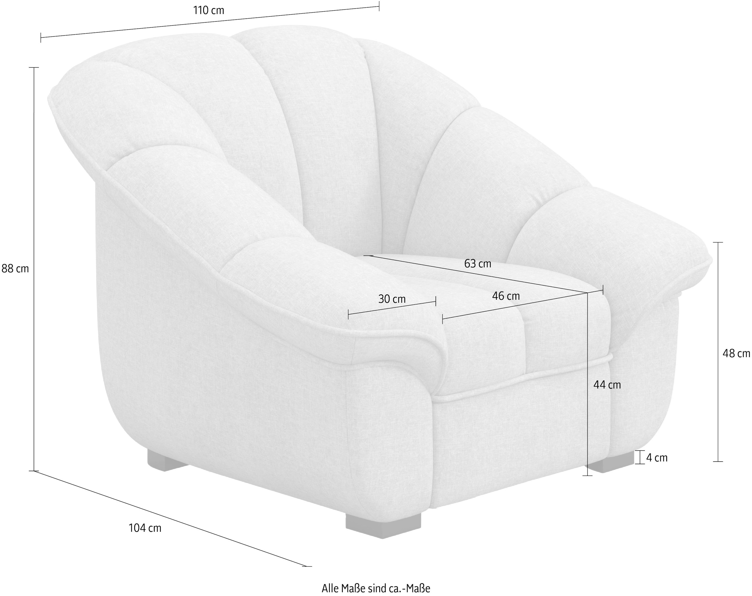 COTTA Sessel »Mado , Breite 110 cm« verschiedene Sofas individuell kombinierbar