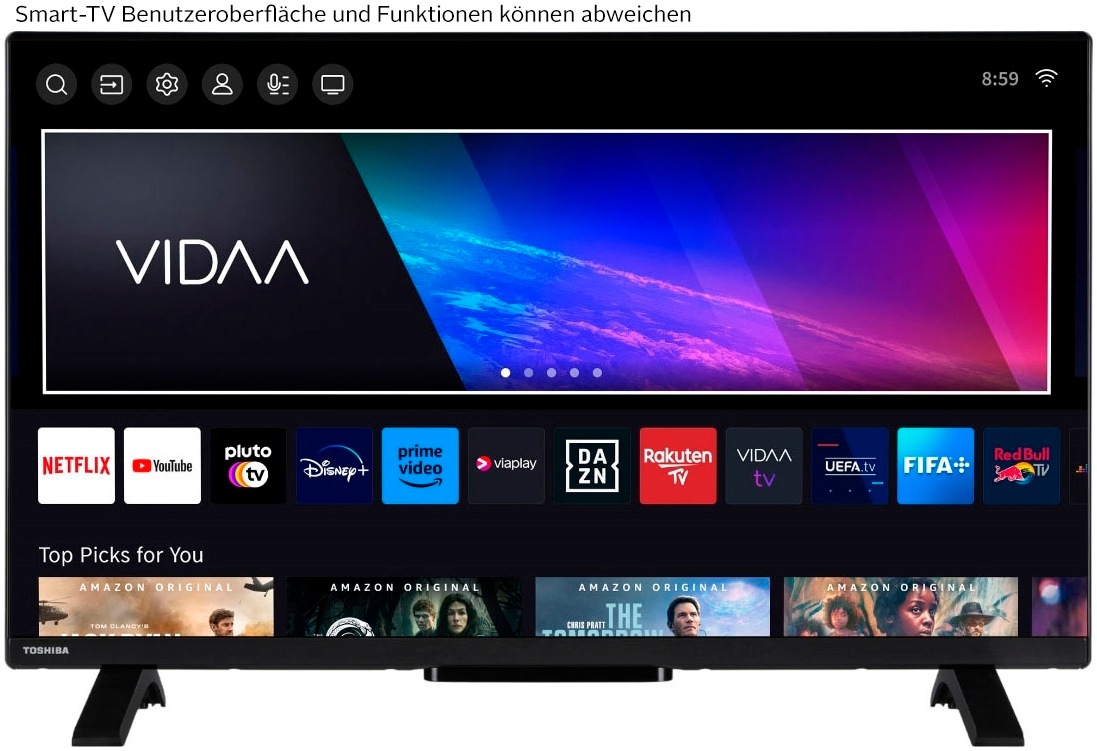 Toshiba DLED-Fernseher »32LV2F63DA« 80 cm/32 ″ Full HD Smart-TV