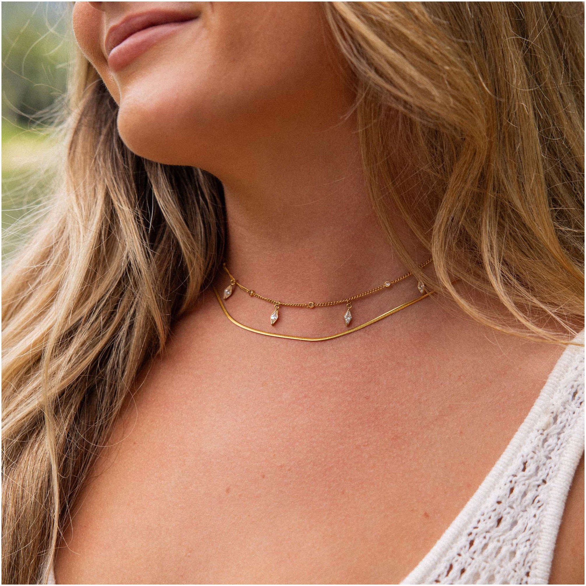 3. Bild von Purelei Kette mit Anhänger »Schmuck Geschenk Euphoria Choker, 23411«, mit Zirkonia (synth.)