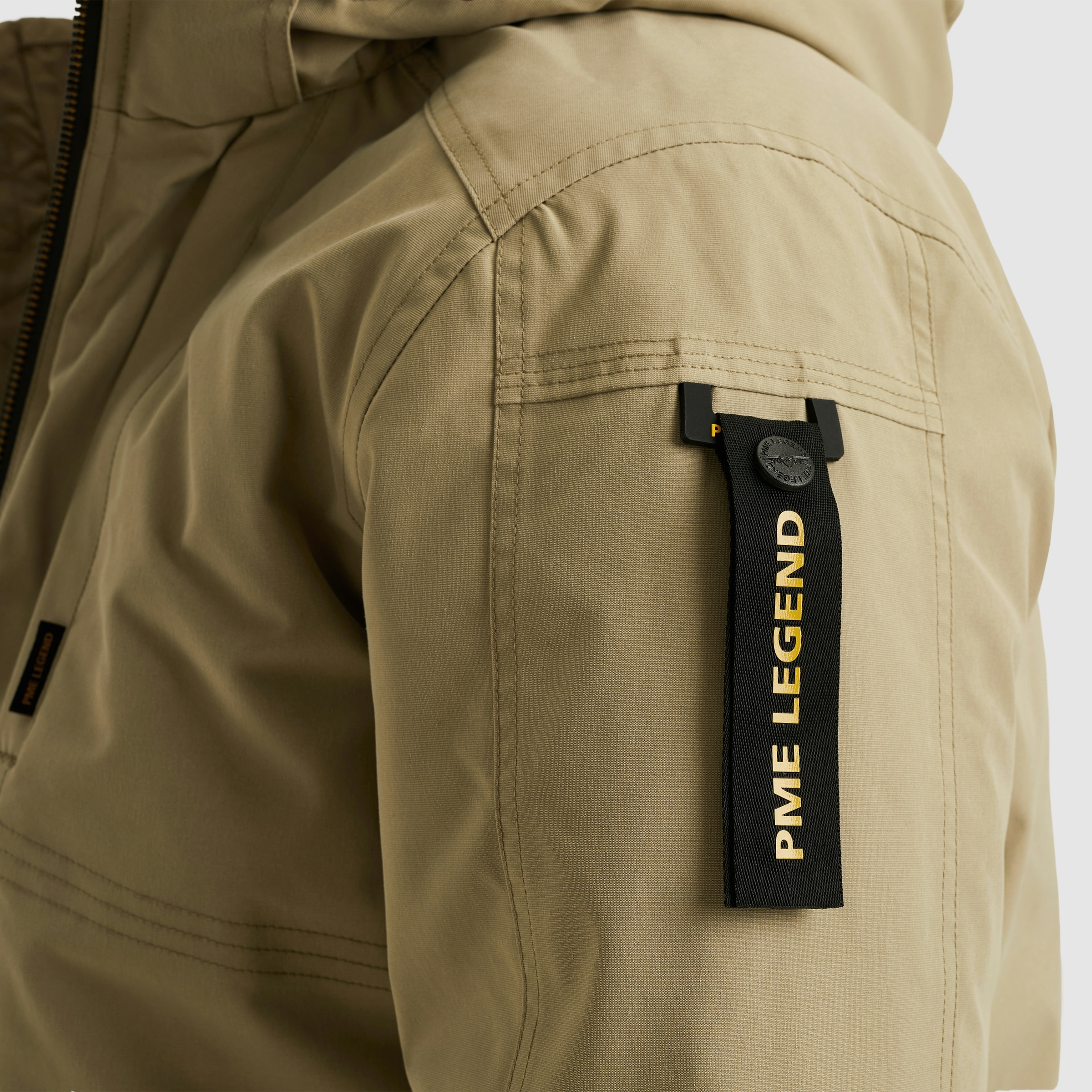 PME LEGEND Winterjacke mit Kapuze Taschen mit Reißverschluss