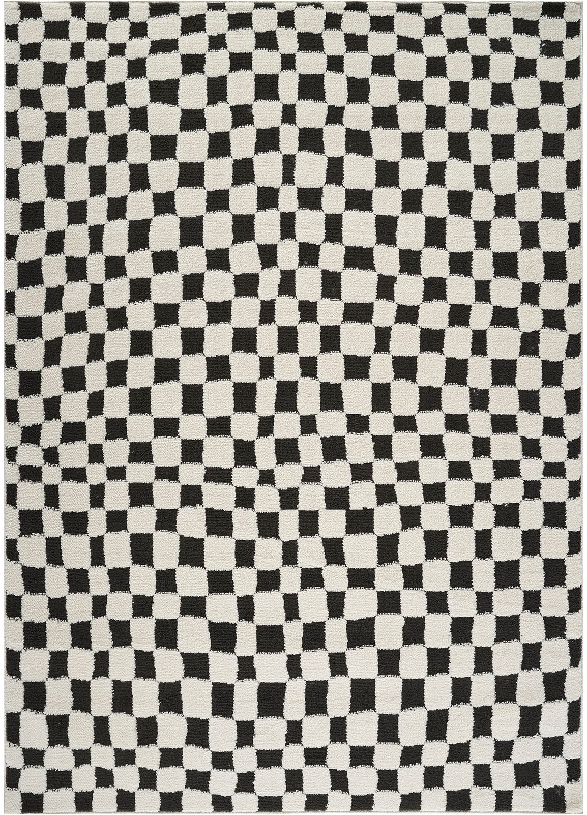 Livabliss Teppich »GIJON« rechteckig 14 mm Höhe Skandinavischer Teppich mit Karomuster, Kurzflor Wohnzimmerteppich