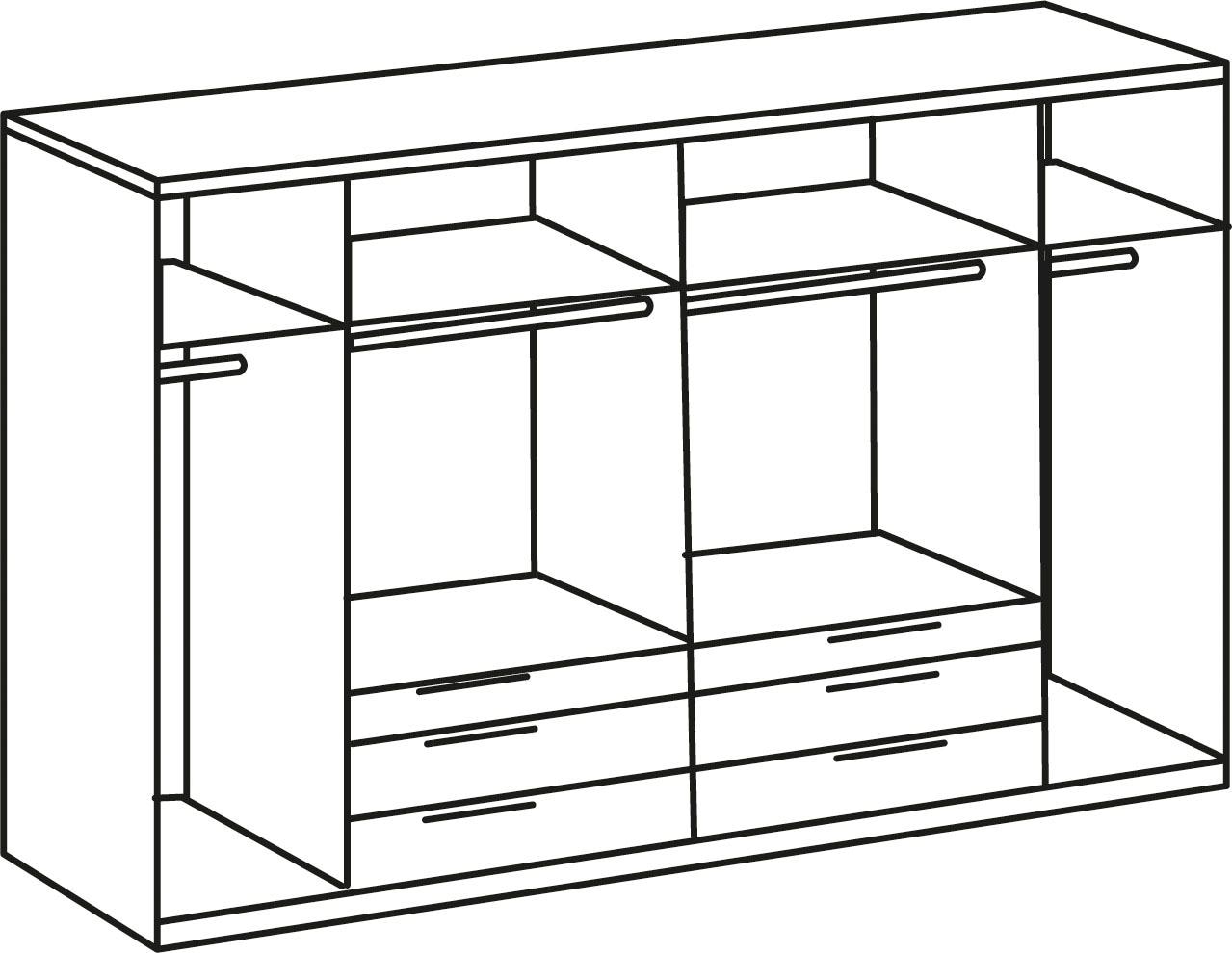 Fresh To Go Kleiderschrank »Detroit« auf Raten kaufen