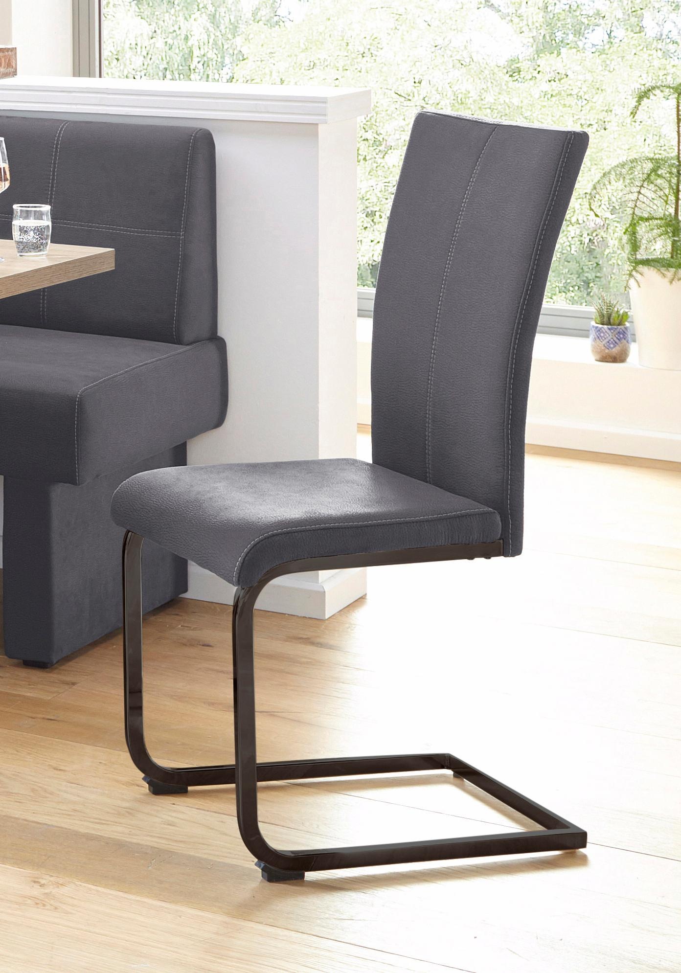 Home affaire Freischwinger »Nils«, (Set), 2 St., Luxus-Microfaser Lederopti günstig online kaufen