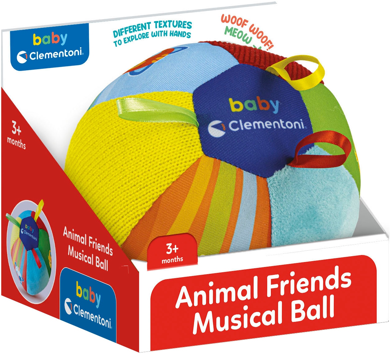 Clementoni® Lernspielzeug »Baby Clementoni, Tierfreunde Musik-Ball«, Made in Europe