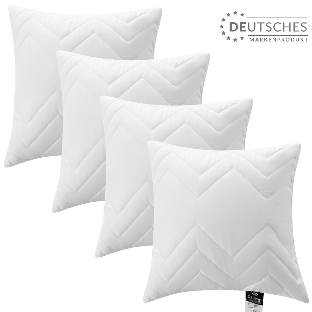 SEI Design Microfaserkissen »Classic Dream«, Füllung: 100% Polyester, Bezug: 100% Polyester, (4 St.)