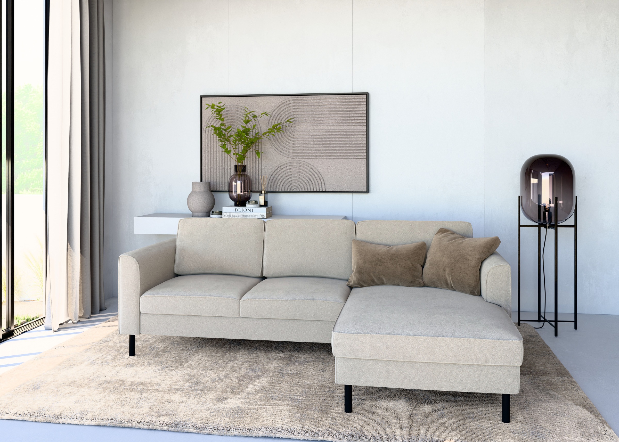 Home affaire Ecksofa »Booster II, whlw. mit Schlaffunktion & Bettkasten, Fu günstig online kaufen