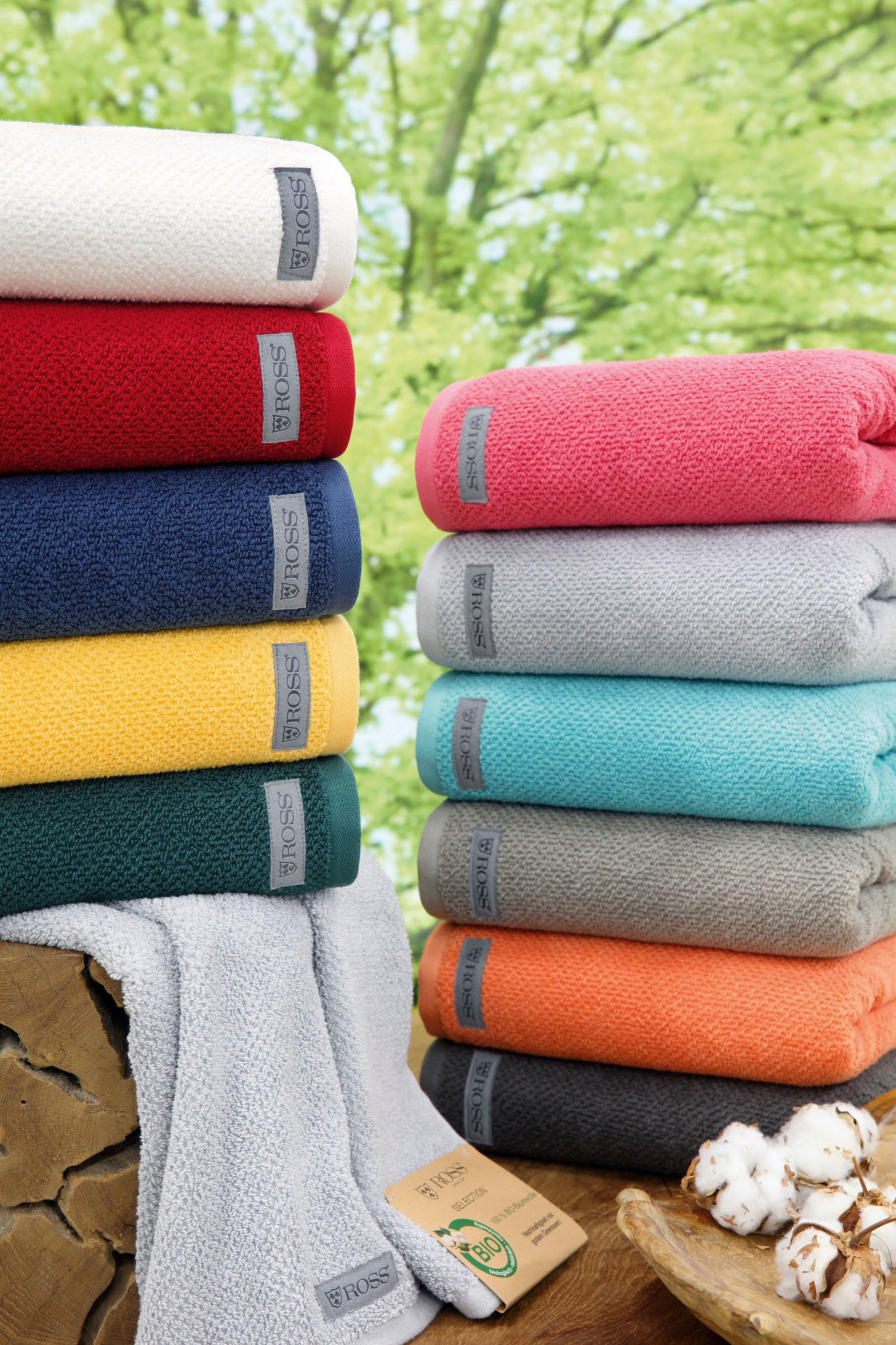 ROSS Strandtuch »Strandtuch Selection« 100 % Bio-Baumwolle