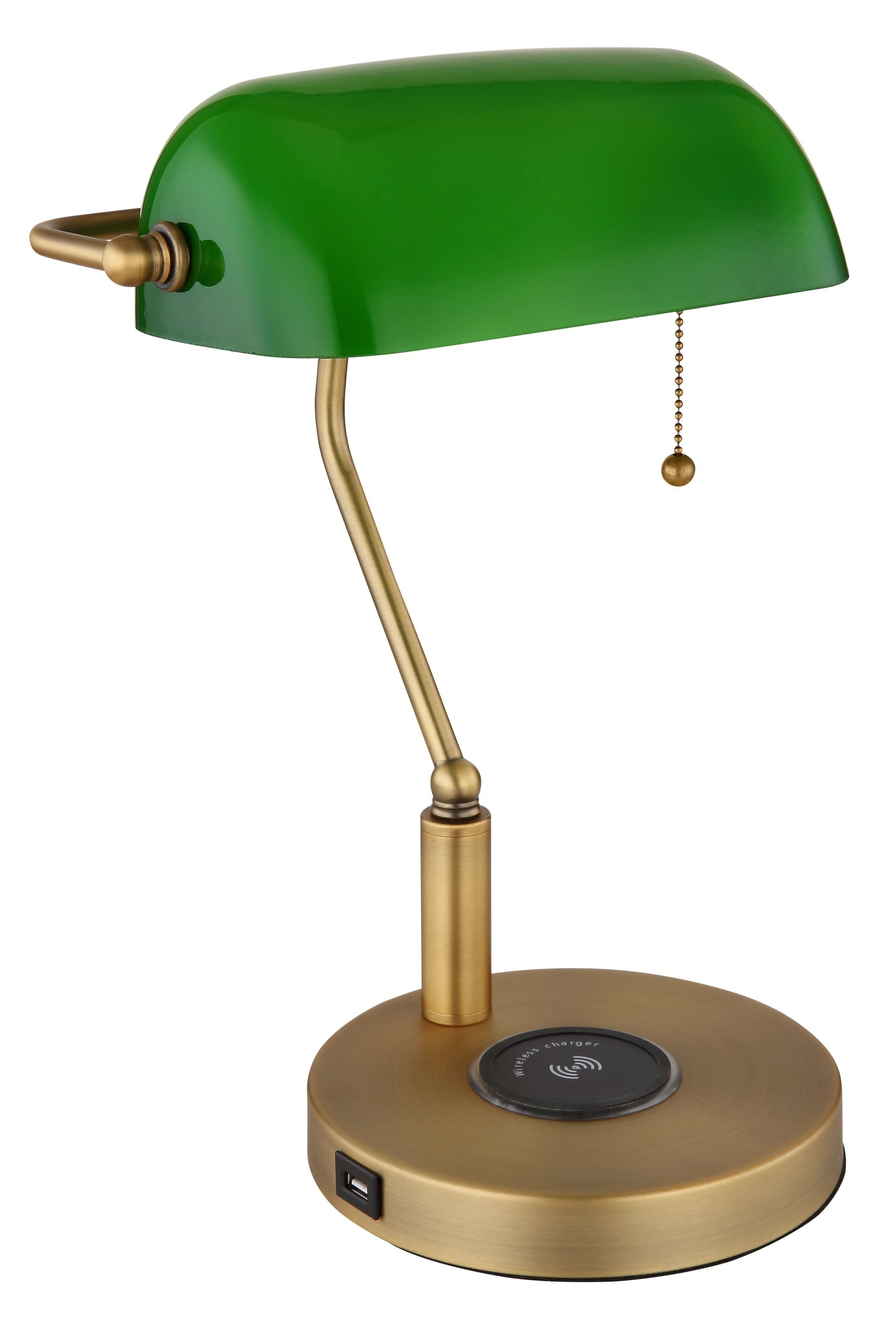 GLOBO LIGHTING Schreibtischleuchte »ANTIQUE«, Bankerleuchte, für Leuchtmitt günstig online kaufen