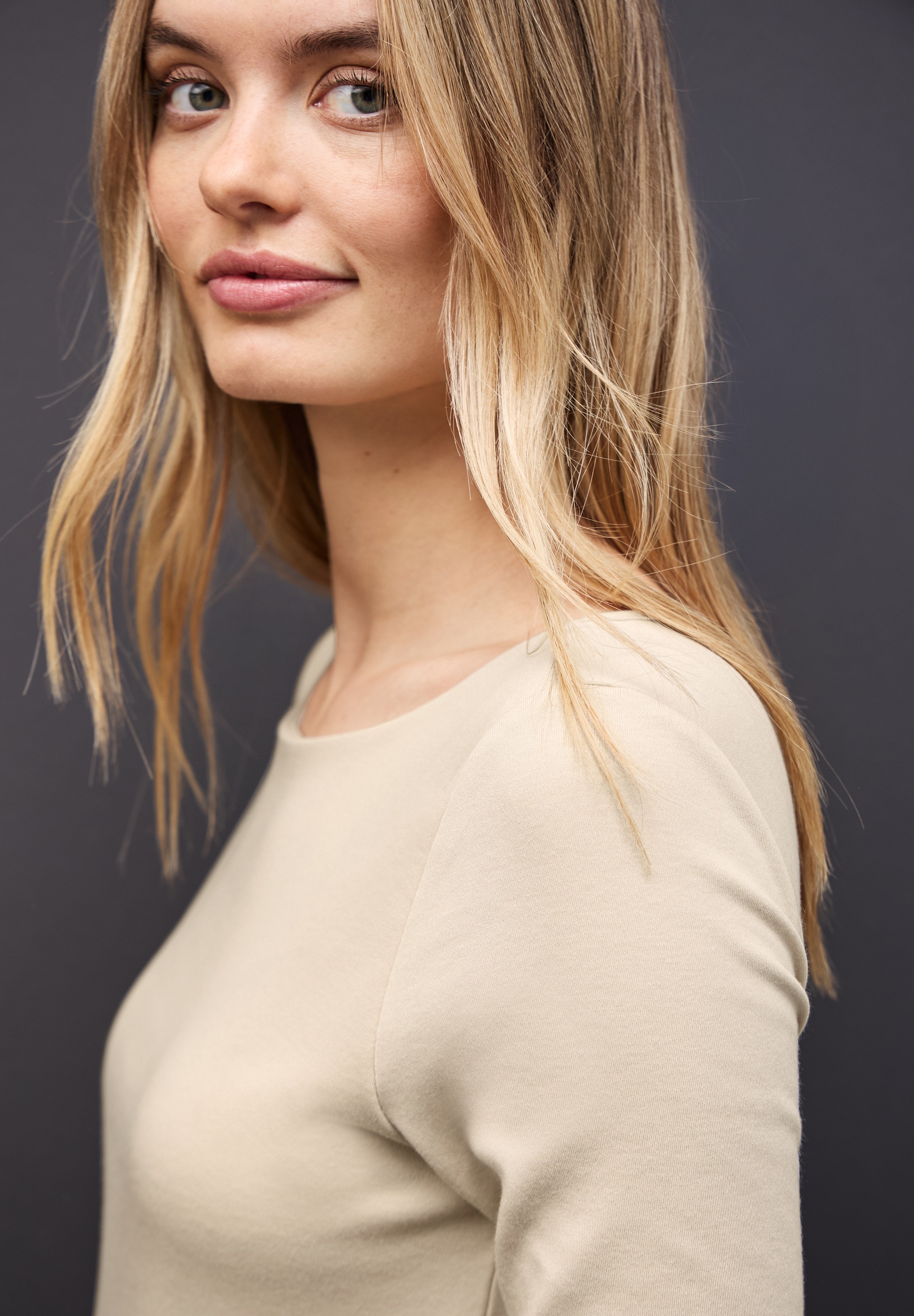 STREET ONE Langarmshirt »Style Lanea« mit U-Boot Ausschnitt