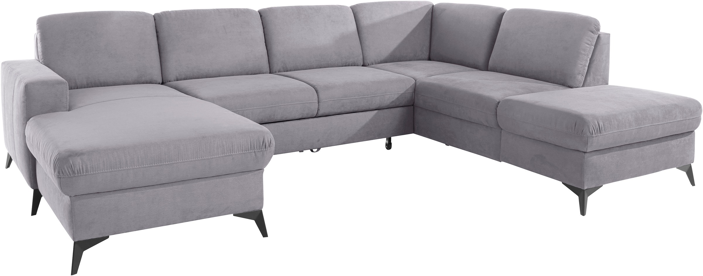 Places of Style Wohnlandschaft »Lolland U-Form«, Wahlweise mit Bettfunktion und Stauraum, auch mit abwischbarem Bezug