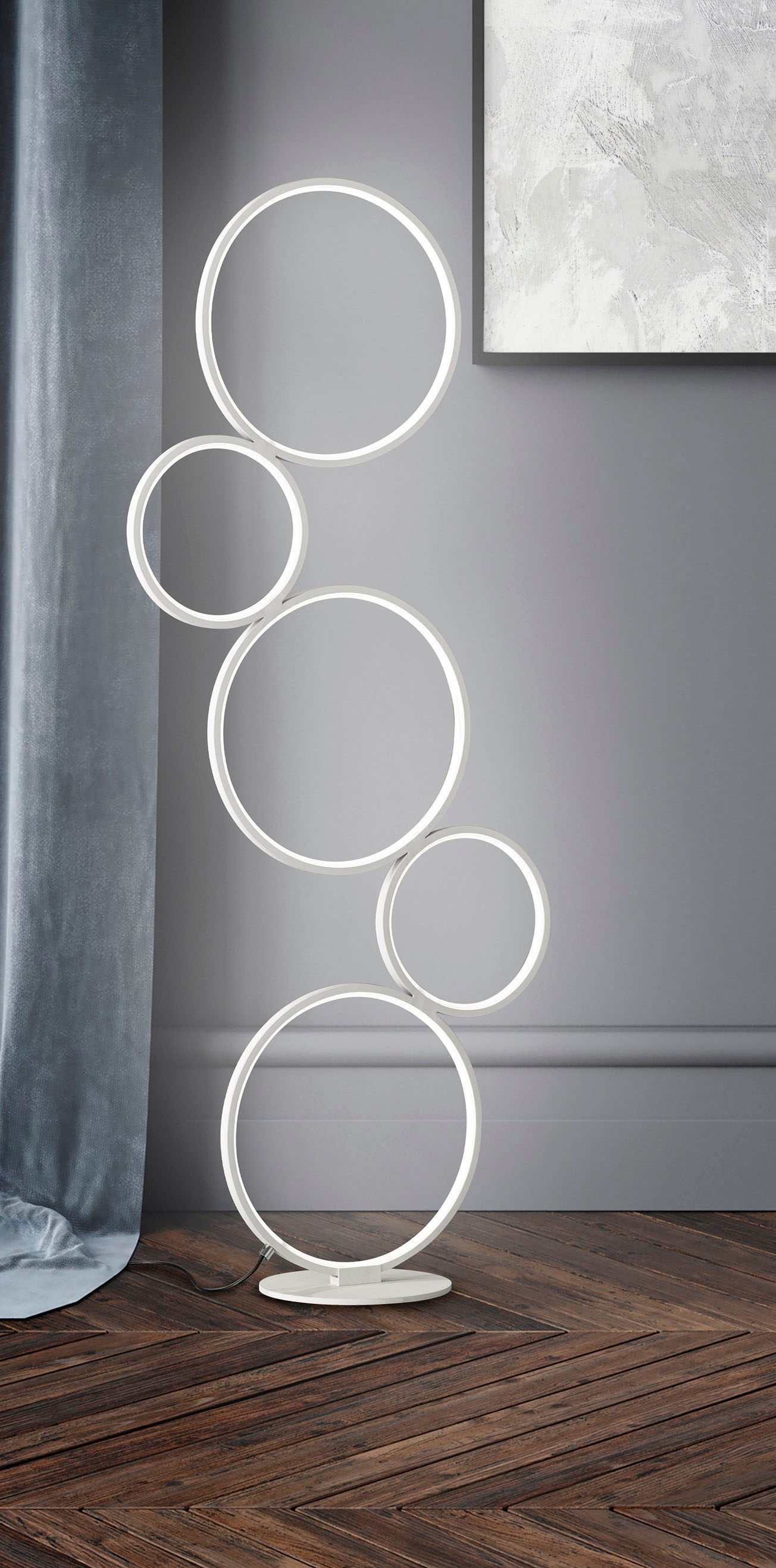 TRIO Leuchten LED Stehlampe »Rondo«, 5 flammig, Leuchtmittel LED-Board   LE günstig online kaufen