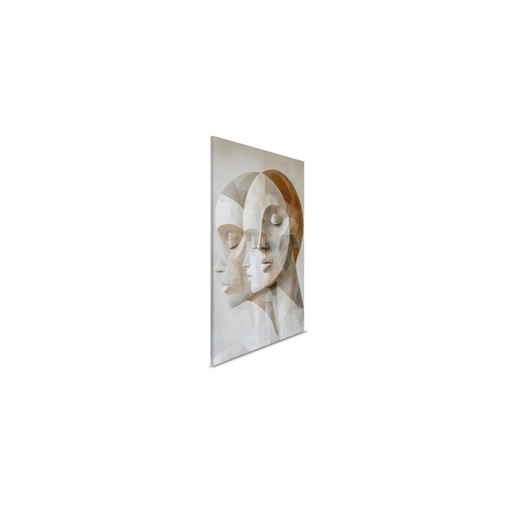 A.S. Création Leinwandbild »Cubistic Family - Wandbild Beige Grau Keilrahme günstig online kaufen