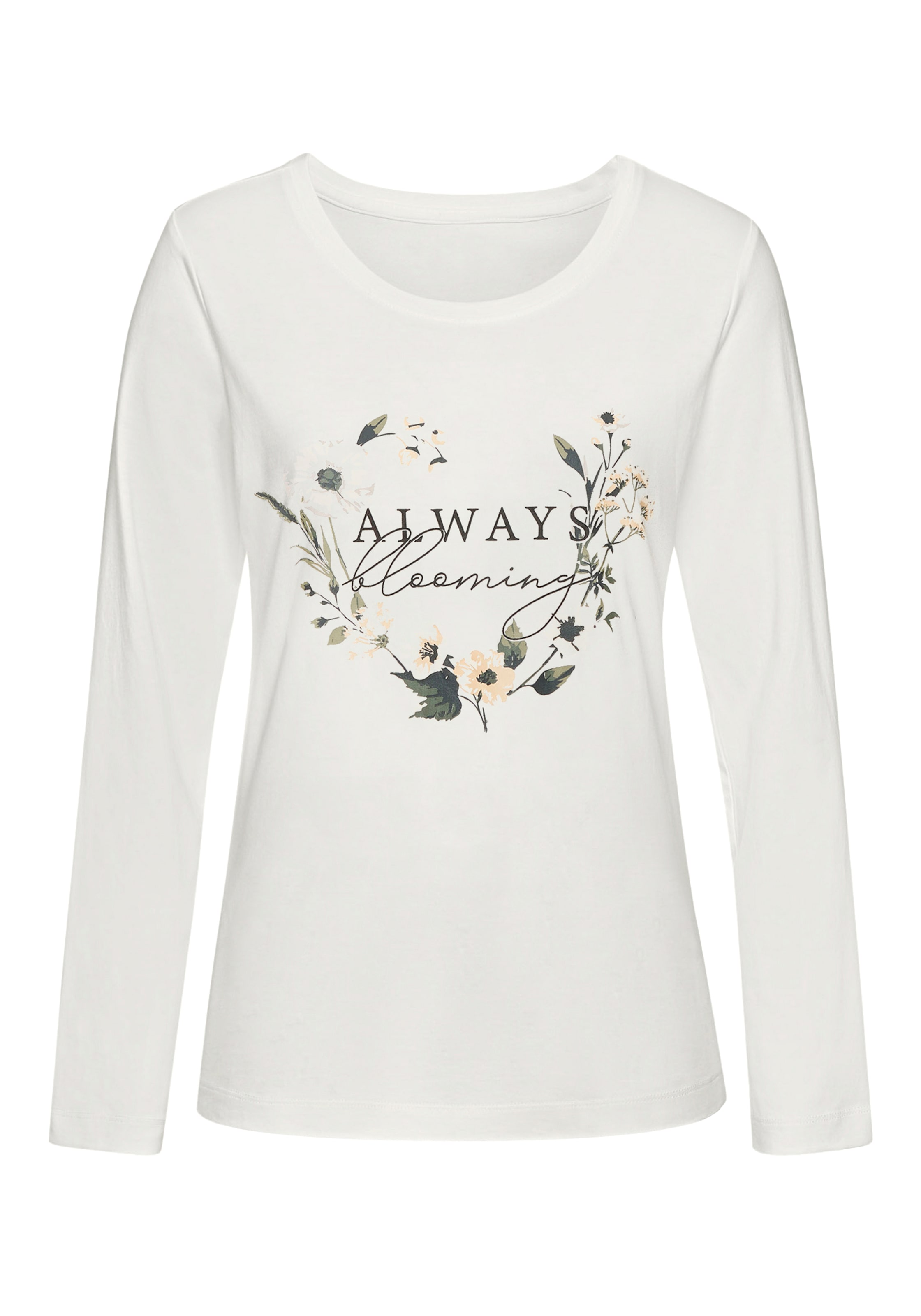 LASCANA Pyjama 2-teilig, 2 tlg. mit schönem Blumenmuster