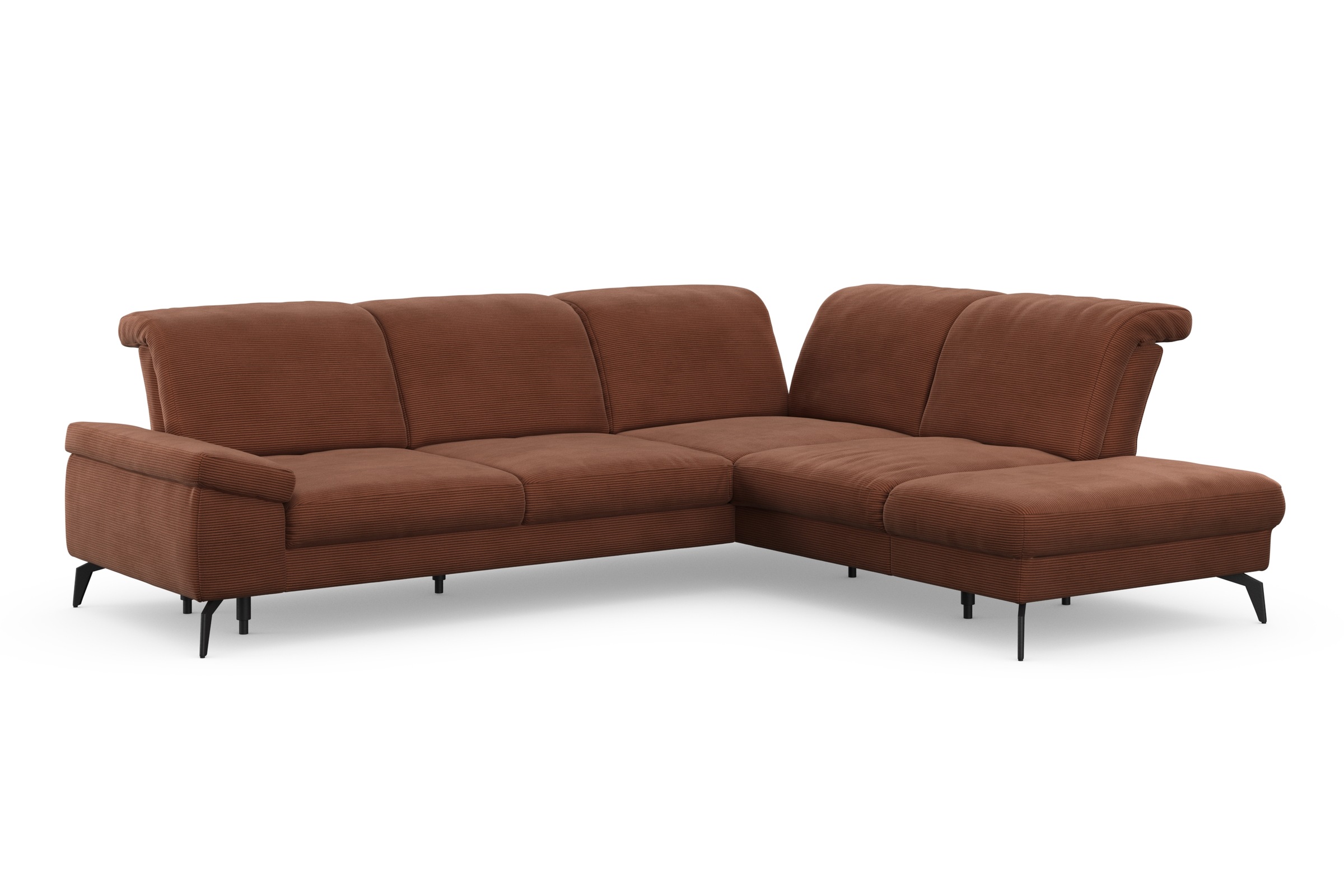 sit&more Ecksofa »Cabana L-Form«, Ottomane, wahlweise mit Sitztiefen-,Armlehnen- und Kopfteilfunktion
