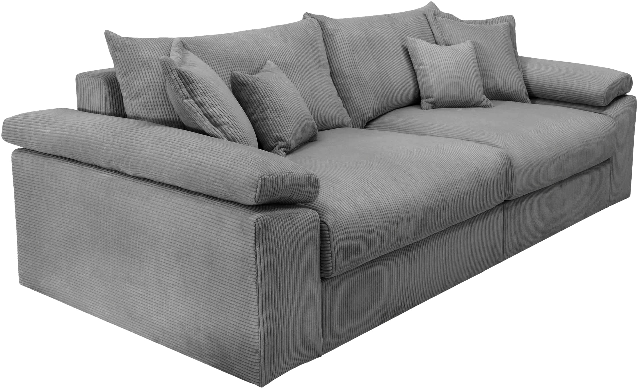 Home affaire Big-Sofa »Soft&Cosy XL - Breite 246 cm«, Mega-Sofa, in Cord, Federkern-Polsterung