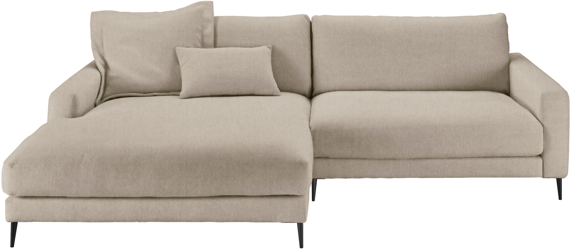Home affaire Ecksofa »Downtown, B/T/H: 272/190/84 cm L-Form« weicher Sitzko günstig online kaufen