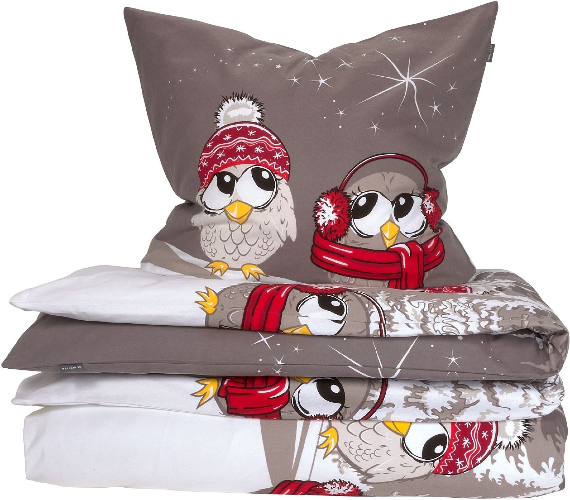 Schiesser Bettwäsche »Olsona aus weicher Baumwolle mit coolem Winter-Print« 2 Stk. OEKO-TEX® MADE IN GREEN-zertifiziert