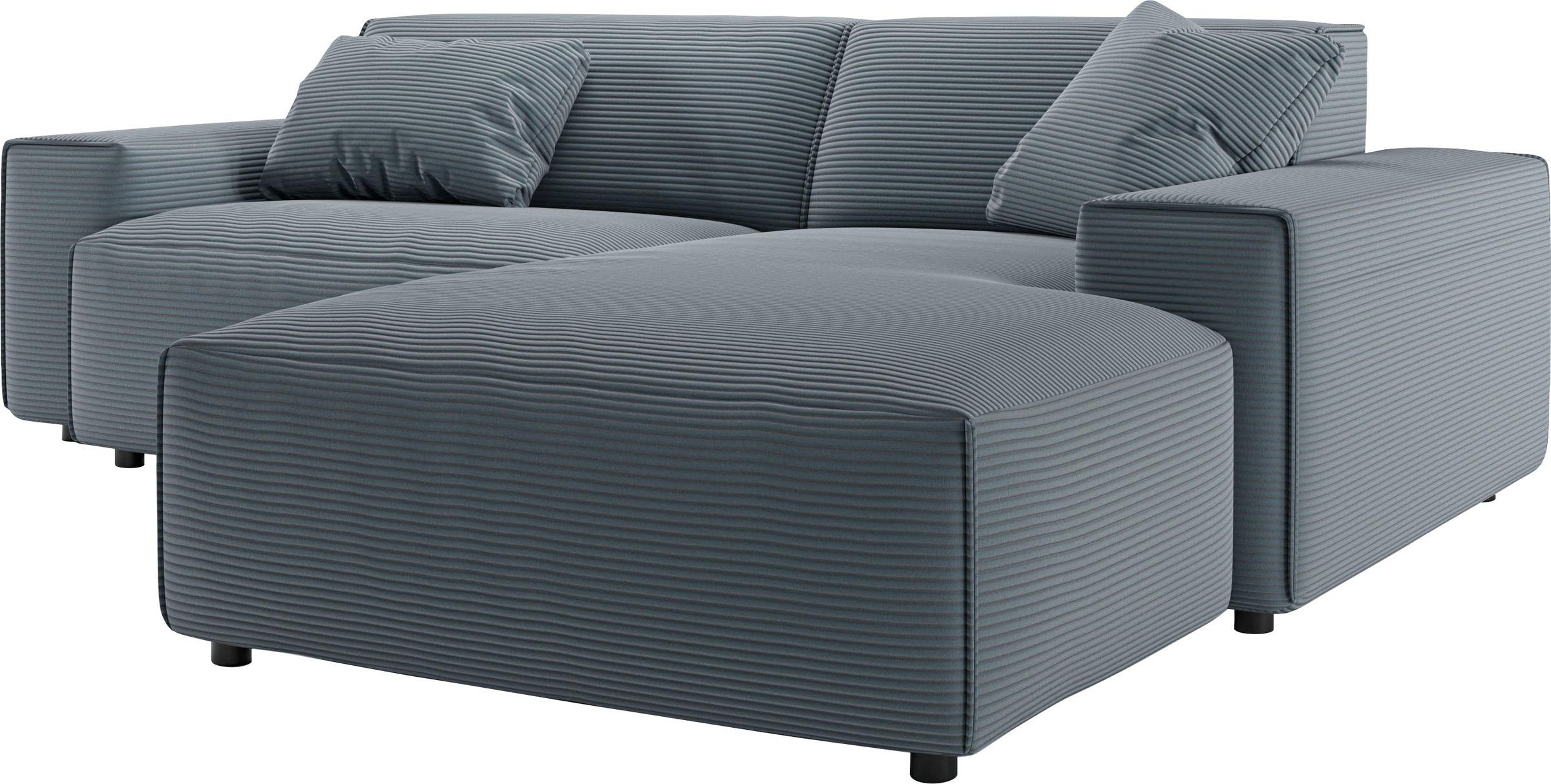 andas Ecksofa »Glimminge L-Form auch in Breitcord, Feincord + Easy care-Bezug,«, Breite 234, Zierkissen