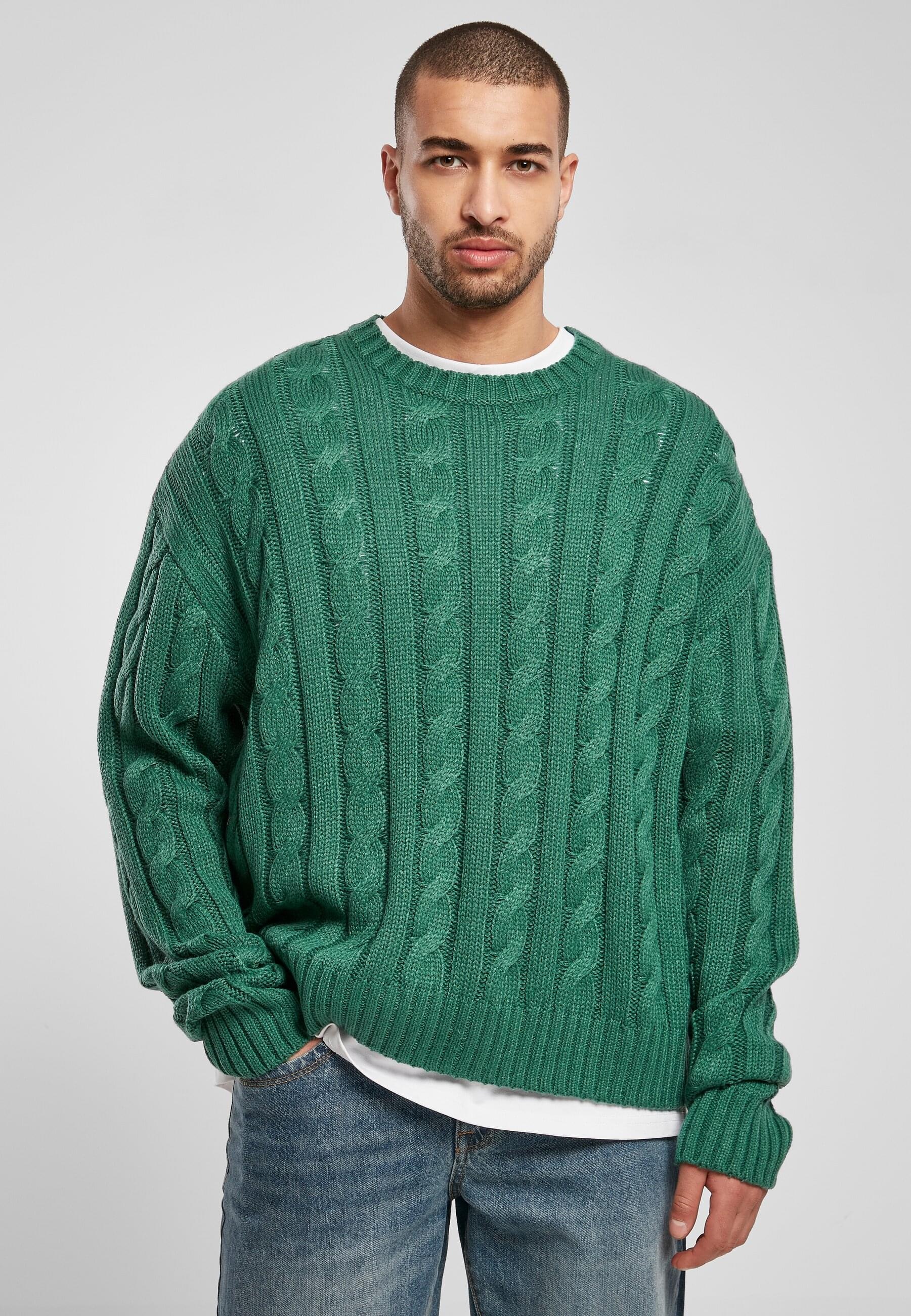 URBAN CLASSICS Rundhalspullover »Urban Classics Herren Boxy Sweater« 1 Stk. tlg.