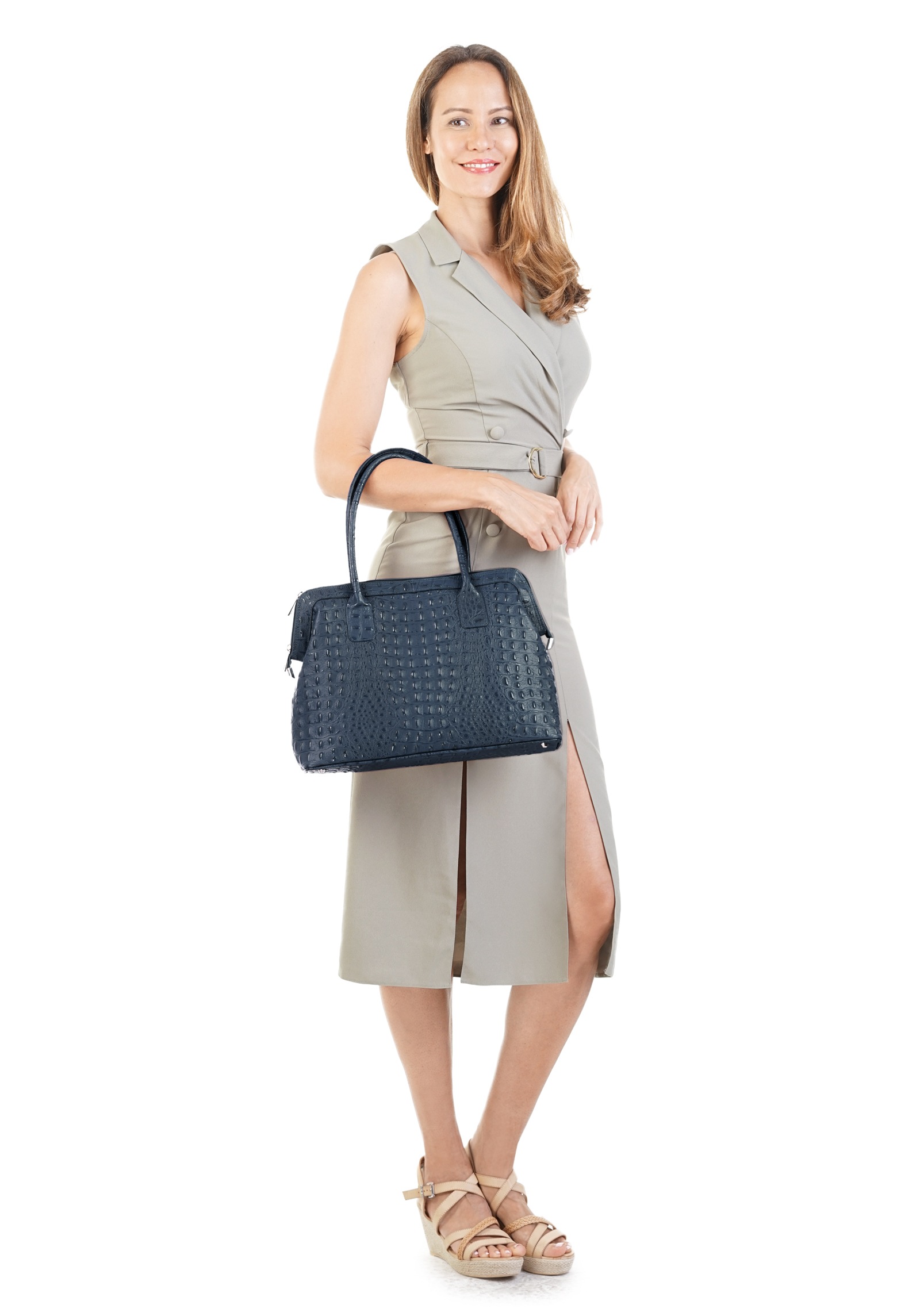 Cluty Shopper, echt Leder, Made in Italy