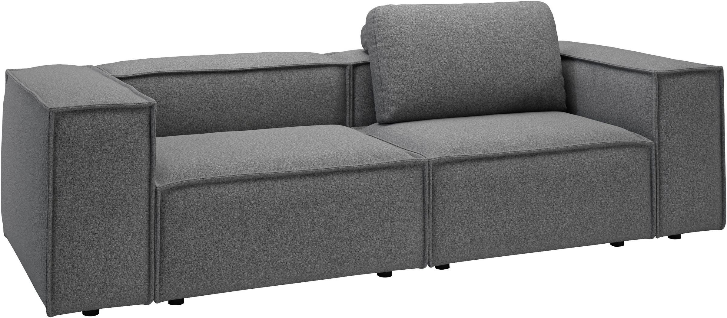 Places of Style 2-Sitzer »Watertown, modernes Sofa 246 cm breit, auch in Feincord«, stilvolles Sofa für 2 Personen mit extra breiter Sitzfläche