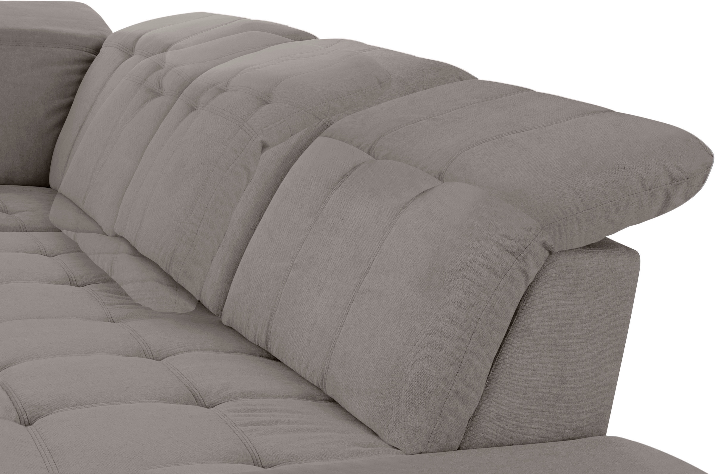 COTTA Ecksofa »Holiday L-Form mit Sitztiefen-, Armteil- und Kopfteilverstellung«, wahlweise mit Bettfunktion & Bettkasten