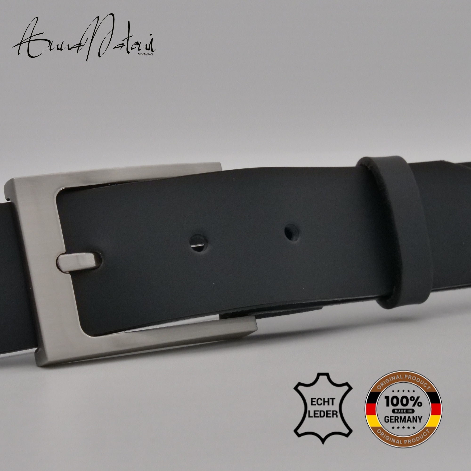 AnnaMatoni Ledergürtel »AnnaMatoni Damen Basic Ledergürtel 3,5cm echt Leder Damen Basic«