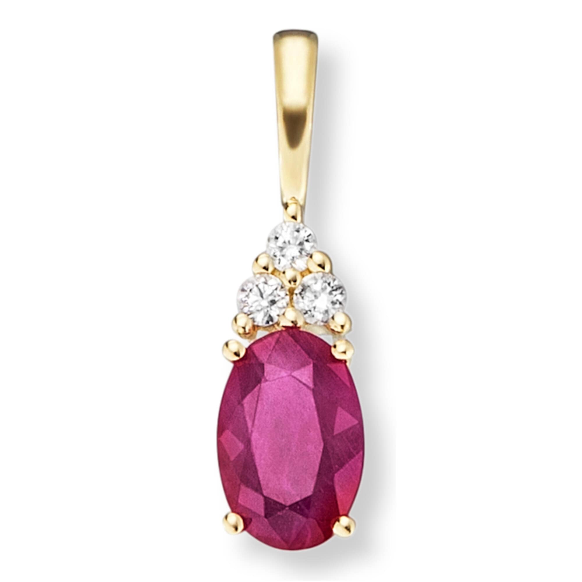ONE ELEMENT Kettenanhänger »0,04 ct Diamant Brillant Rubin Anhänger aus 585 Gelbgold«,... kaufen