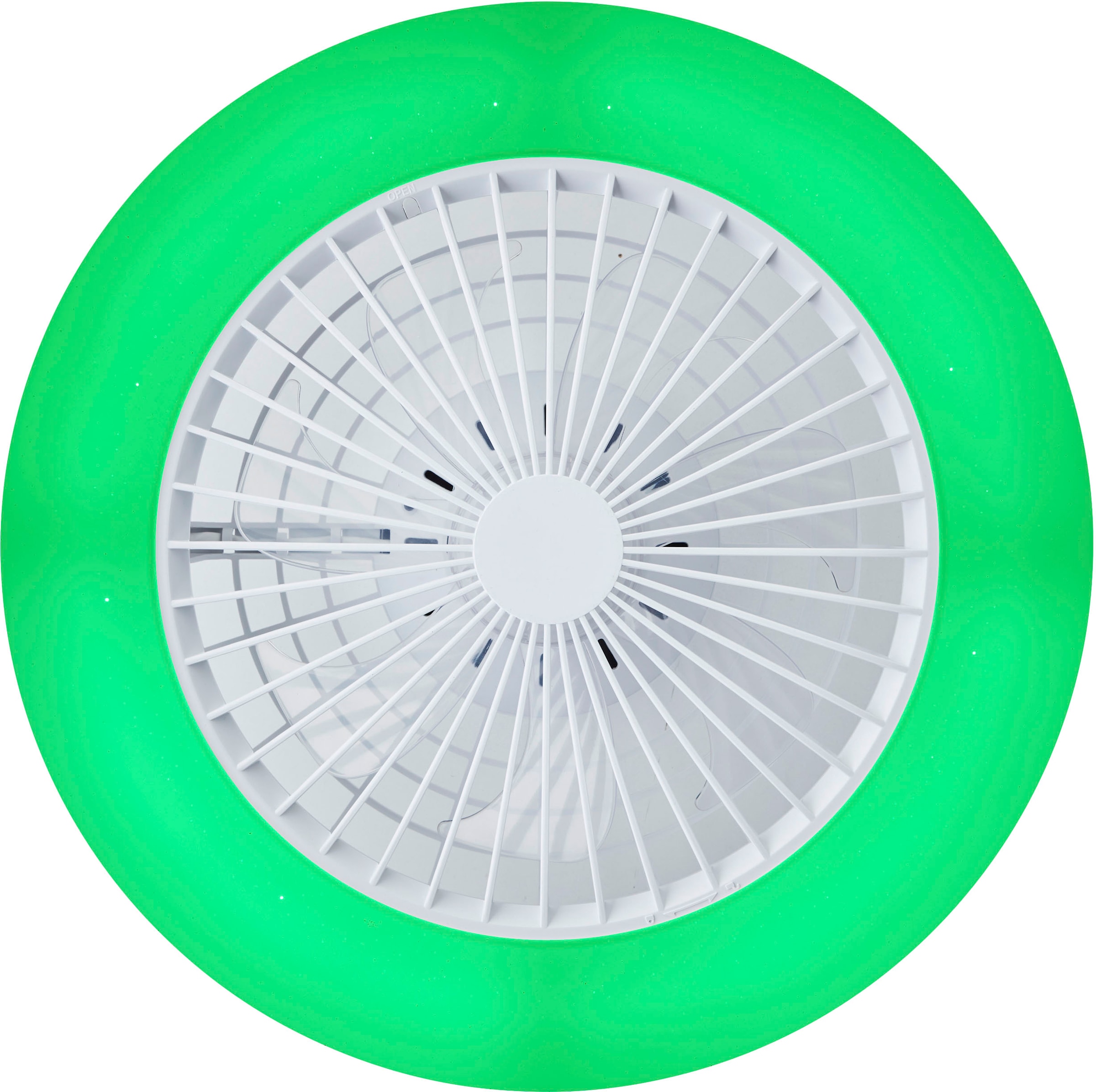 Brilliant LED Deckenleuchte »Salerno«, LED Leuchte, Ventilator, digitales RGB, 49 cm, 4700 lm, 3000-6500 K