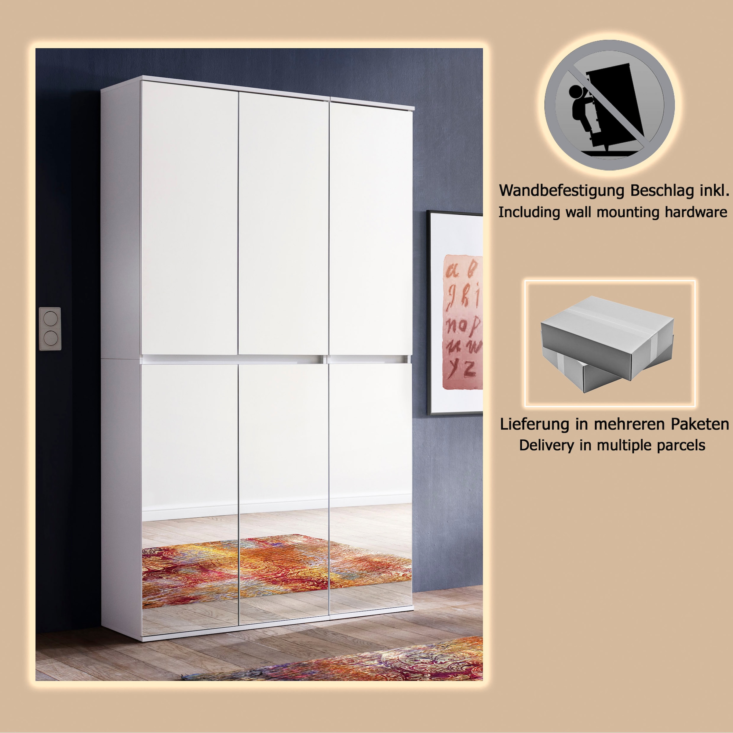 Home affaire Garderoben-Set »Malcesine« Set, 2 Stk. tlg.
