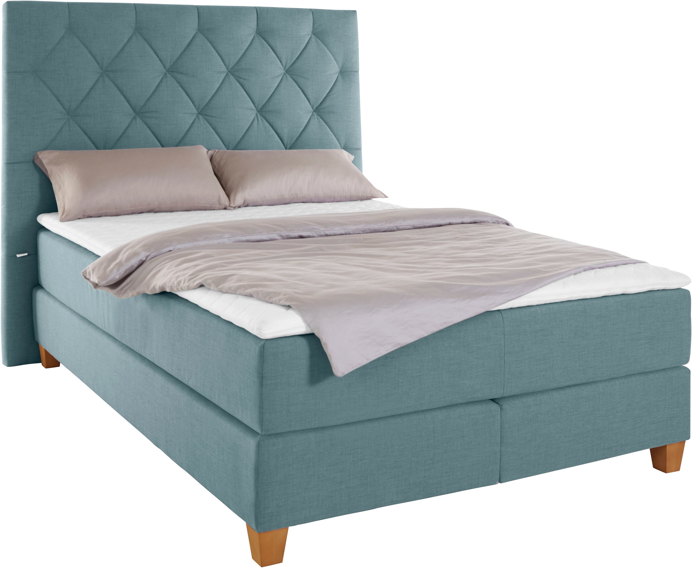 Guido Maria Kretschmer Home&Living Boxspringbett »Harmones hoch«, in 3 Breiten, Härtegrad auch im Mix mit je 1 Matratze in H2 und H3